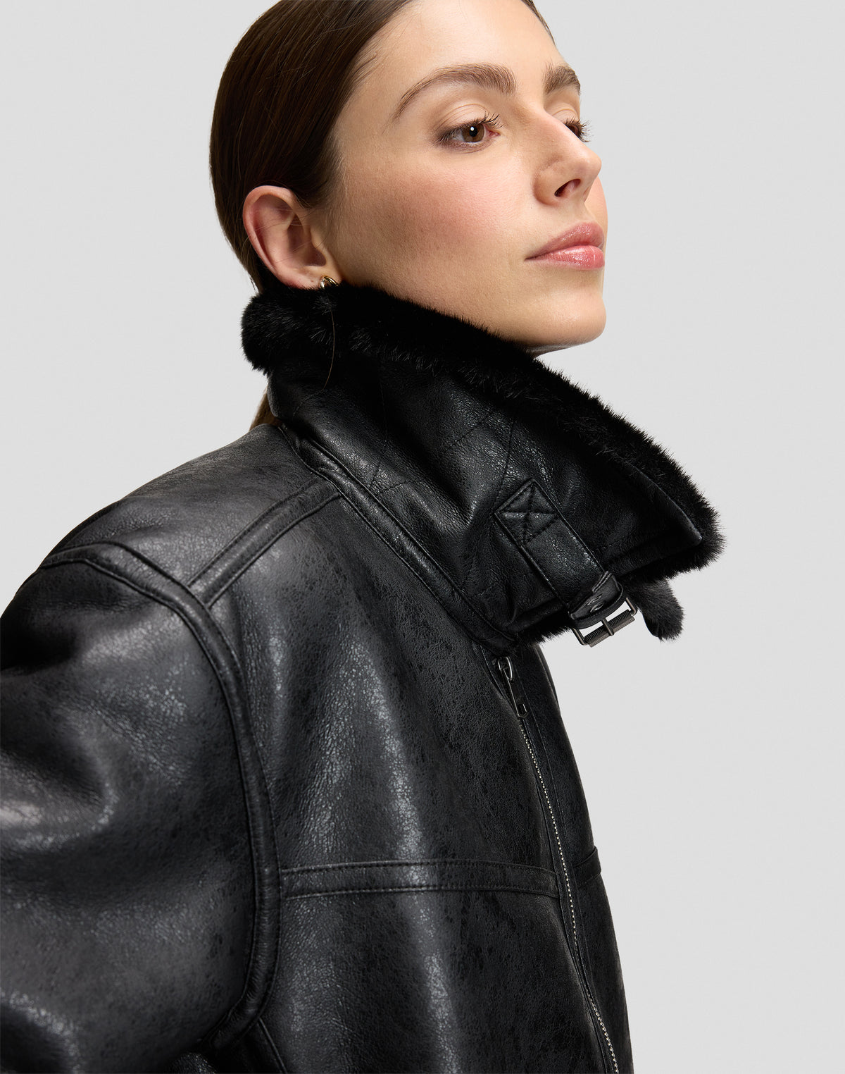 Jacke Aviator in Black Jacken Lee