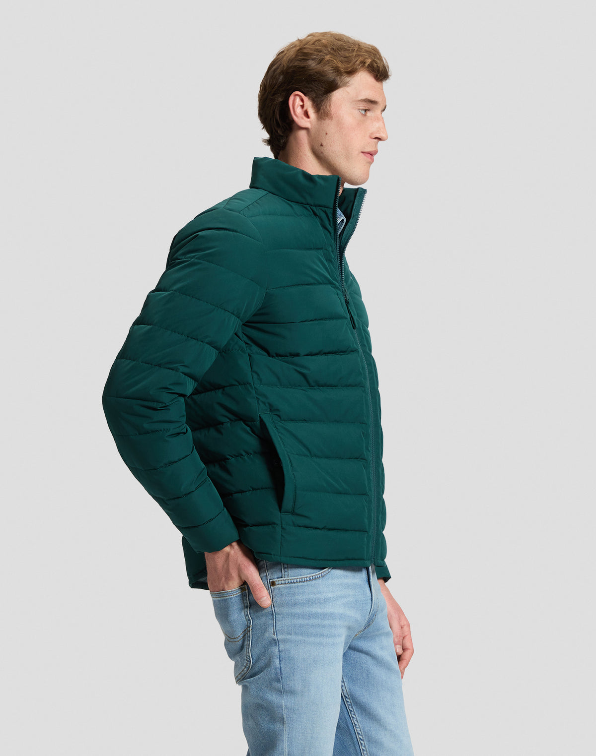 Steppjacke Stand Collar Puffer in Ponderosa Pine Jacken Lee