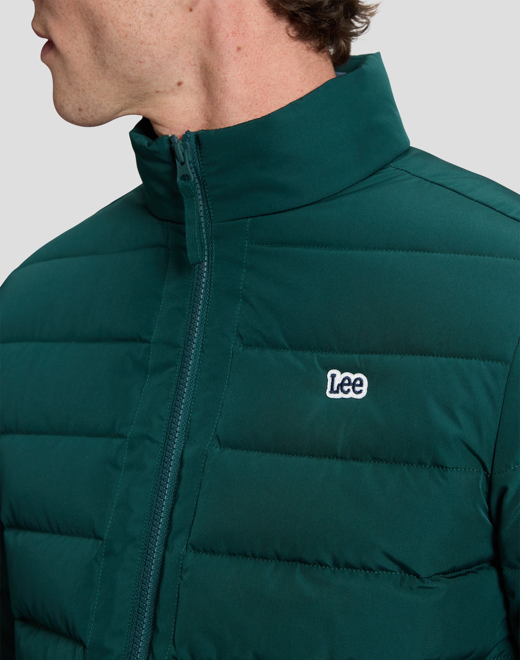 Steppjacke Stand Collar Puffer in Ponderosa Pine Jacken Lee