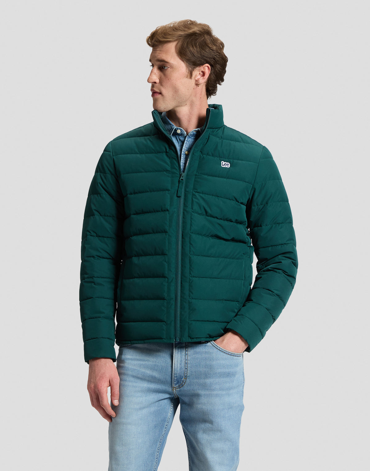 Steppjacke Stand Collar Puffer in Ponderosa Pine Jacken Lee