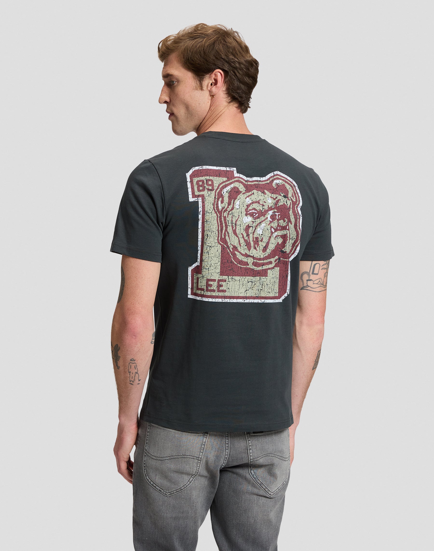 T-Shirt Lee Varsity in Washed Black T-Shirts Lee