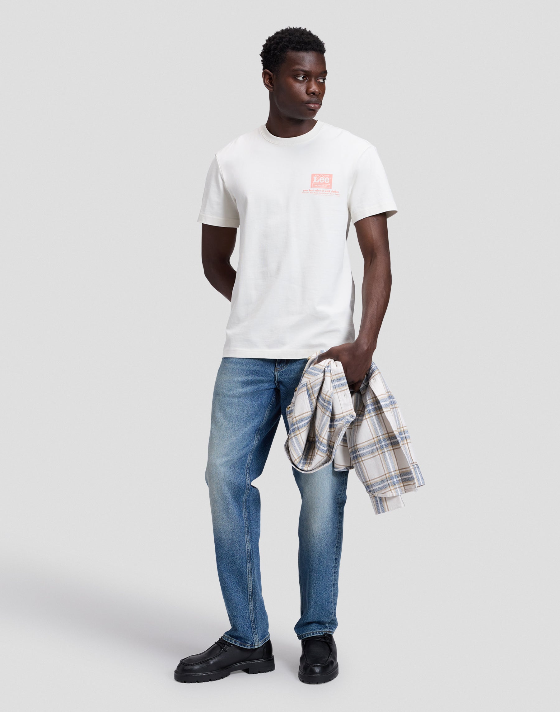 T-Shirt Workwear Quality in Ecru T-Shirts Lee