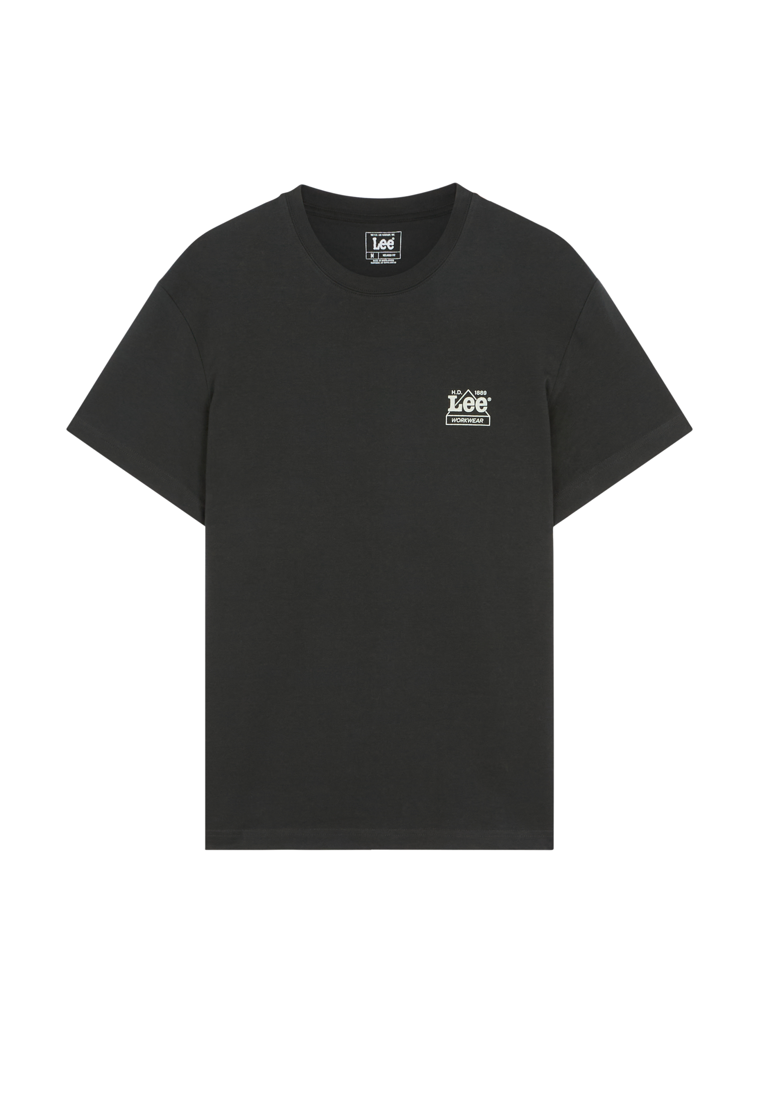 T-Shirt Workwear Crew in Washed Black T-Shirts Lee