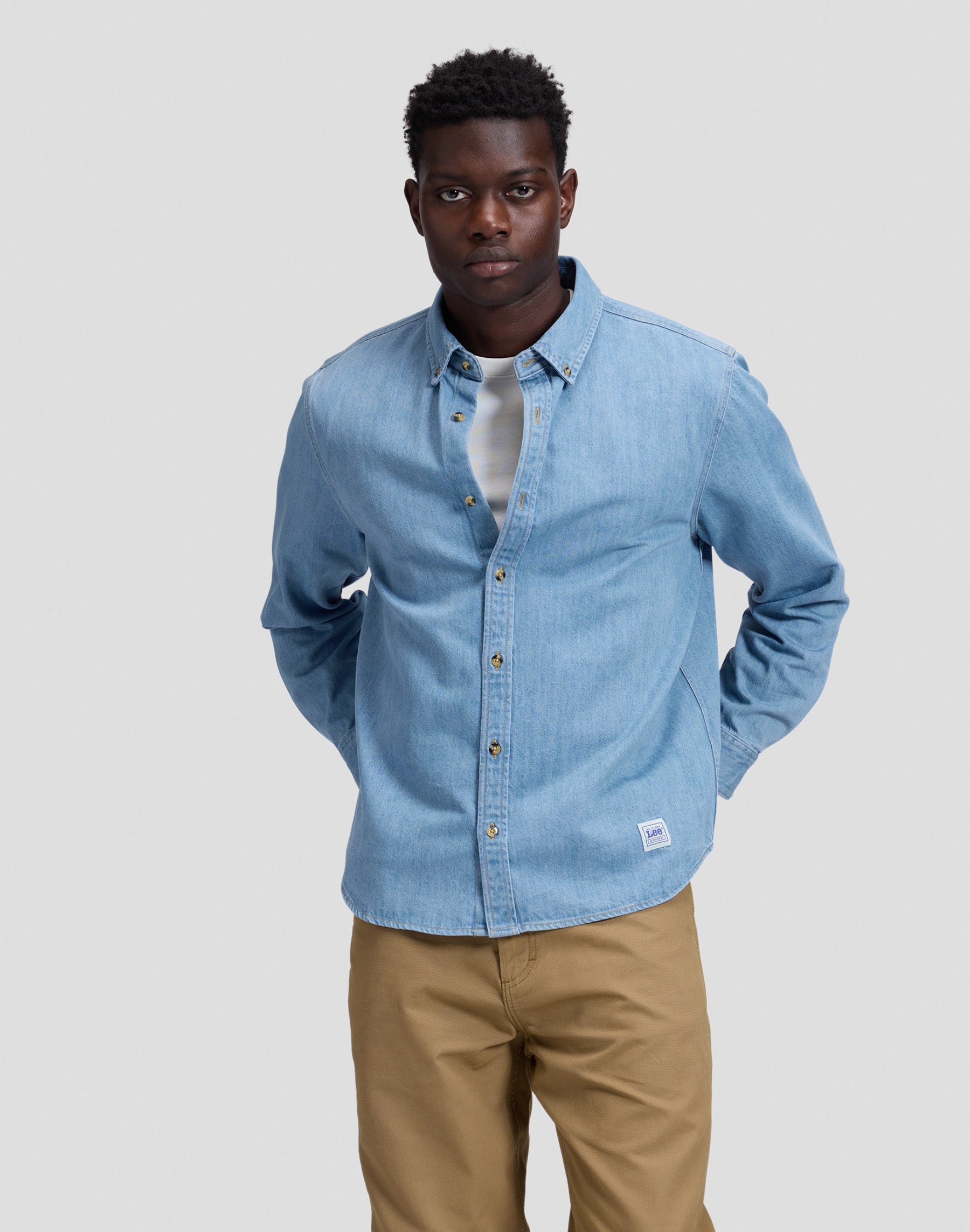 Jeanshemd Workwear Button Down in Just Me Hemden Lee