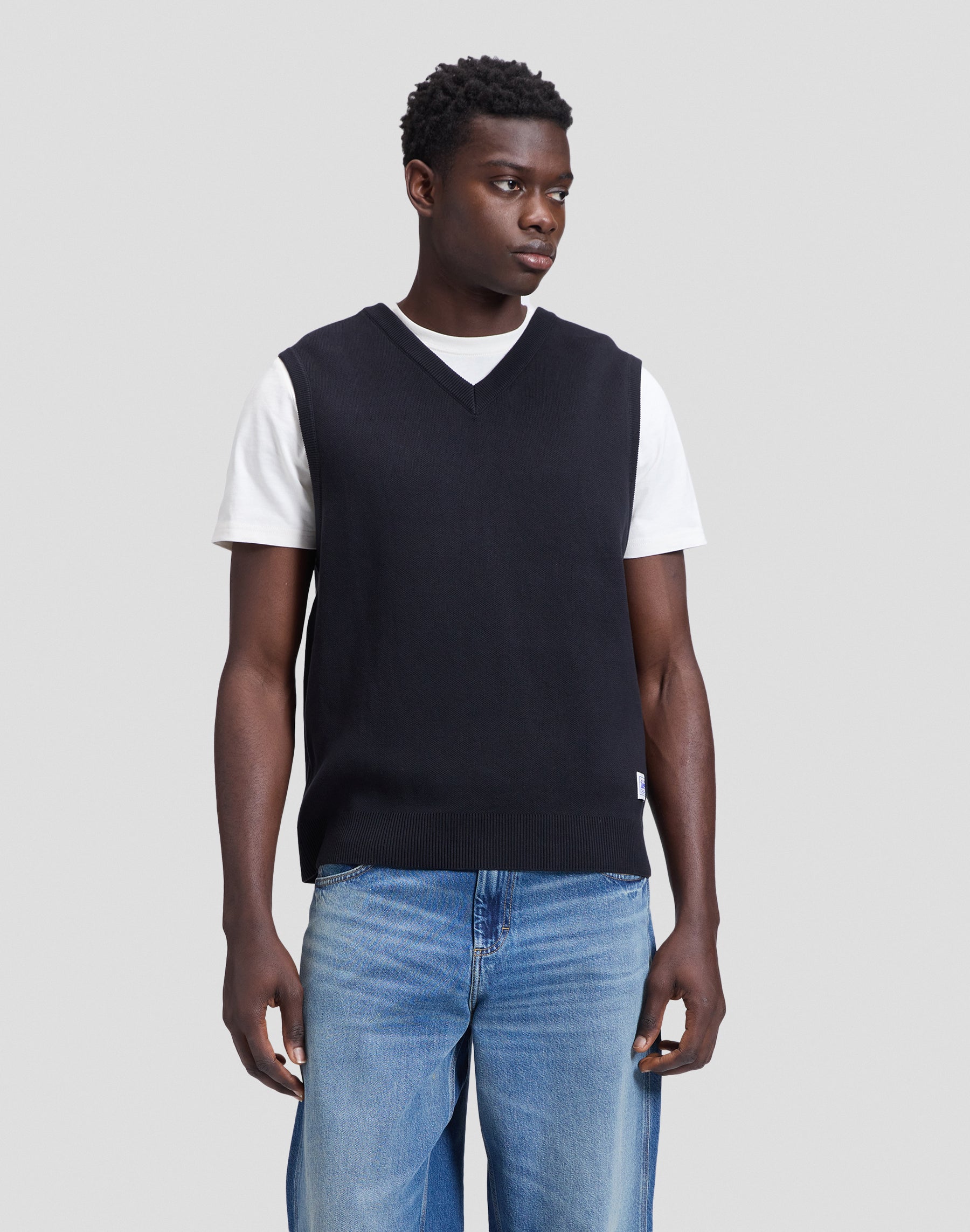 Pullunder Workwear Knit in Black Pullover Lee