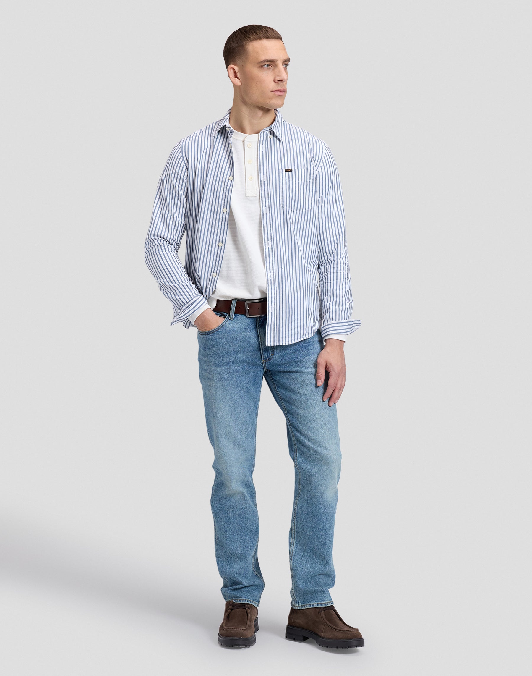 Hemd Lee Button Down in Bering Sea Hemden Lee