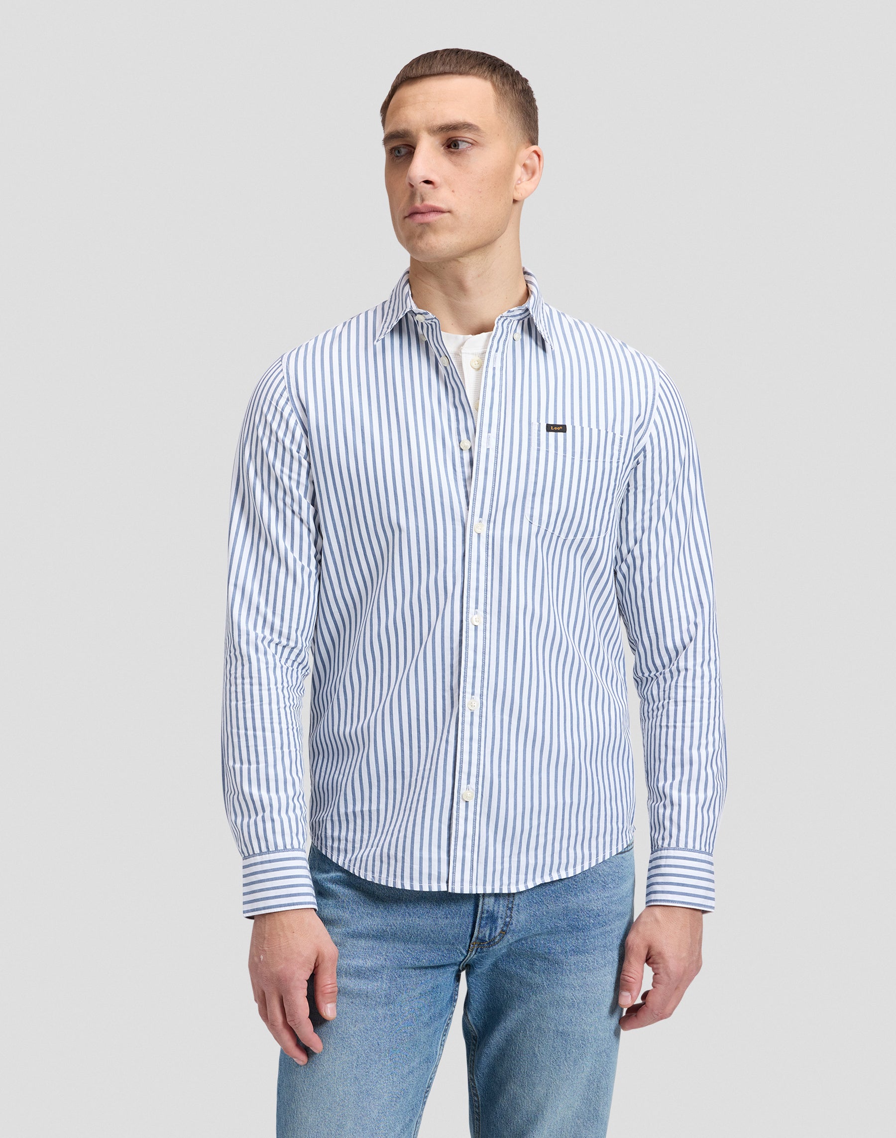 Hemd Lee Button Down in Bering Sea Hemden Lee