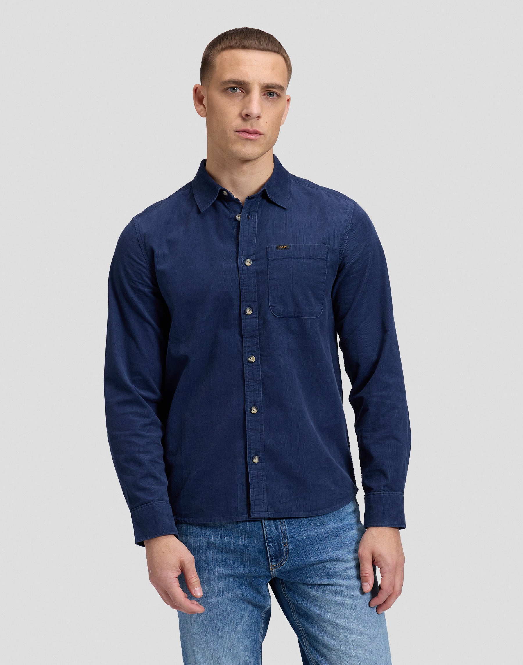Hemd Leesure in Dress Blues Hemden Lee