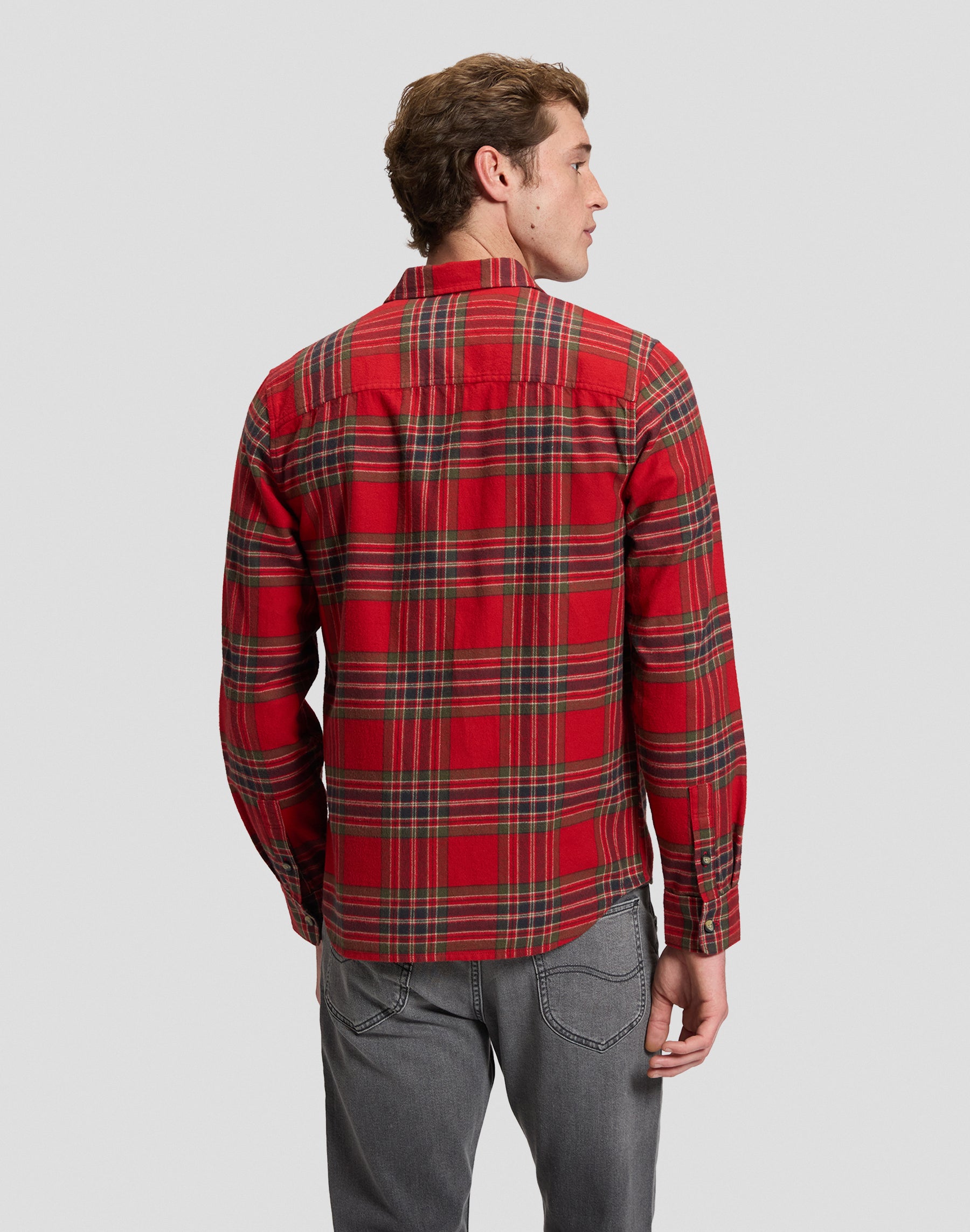 Hemd Leesure in Red Tartan Hemden Lee