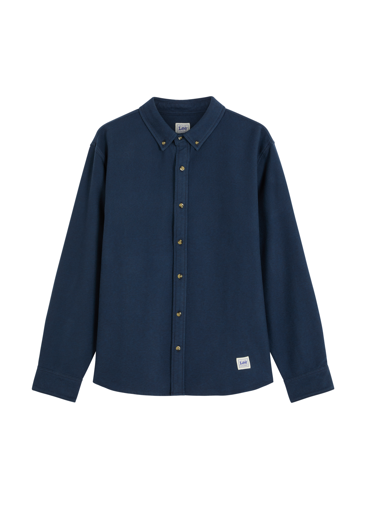 Jeanshemd Workwear Button Down in Insignia Blue Hemden Lee