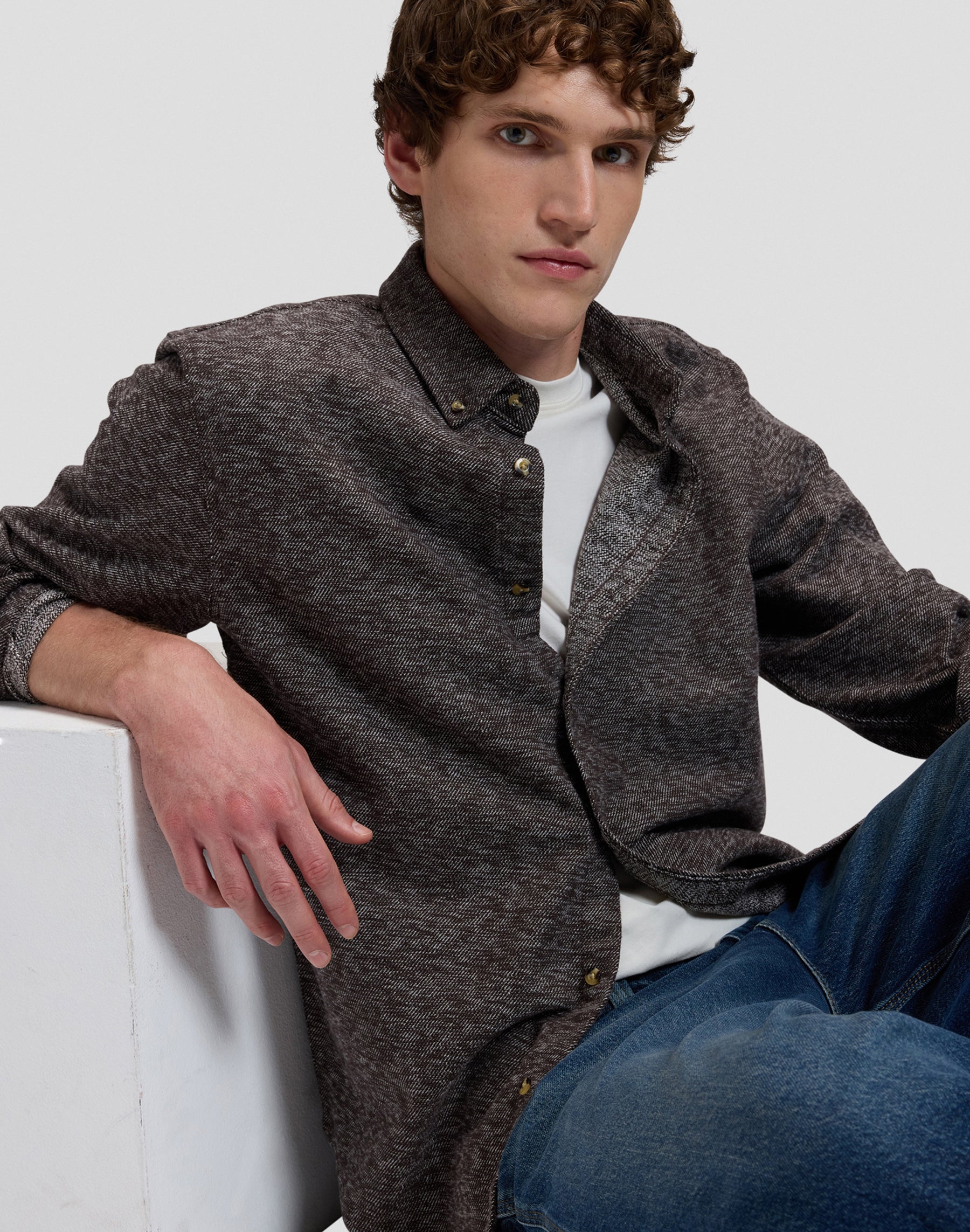 Hemd Workwear Button Down in Chocolate Torte Hemden Lee