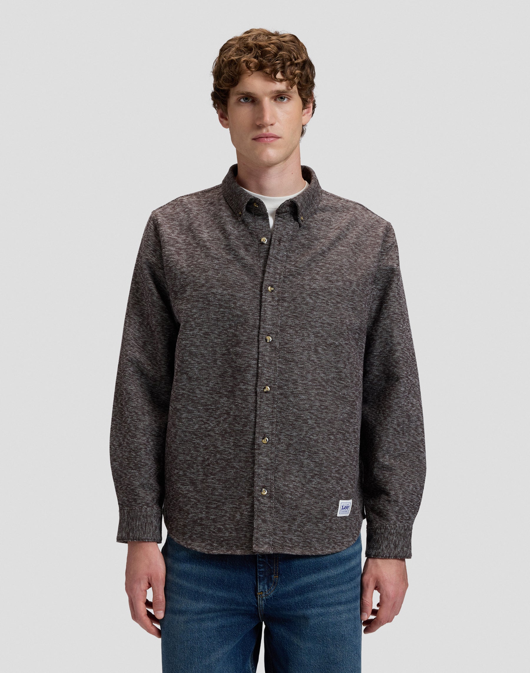 Hemd Workwear Button Down in Chocolate Torte Hemden Lee