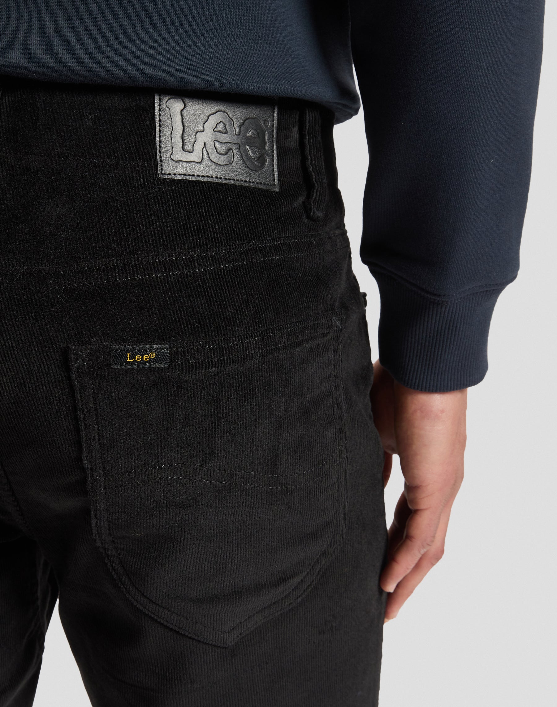 Cordhose Slim Fit Mvp in Black Hosen Lee