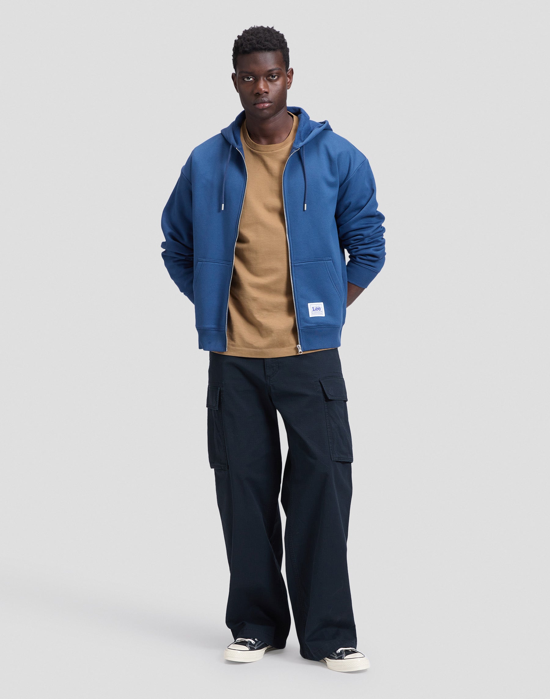 Sweatjacke Workwear in Insignia Blue Sweatjacken Lee