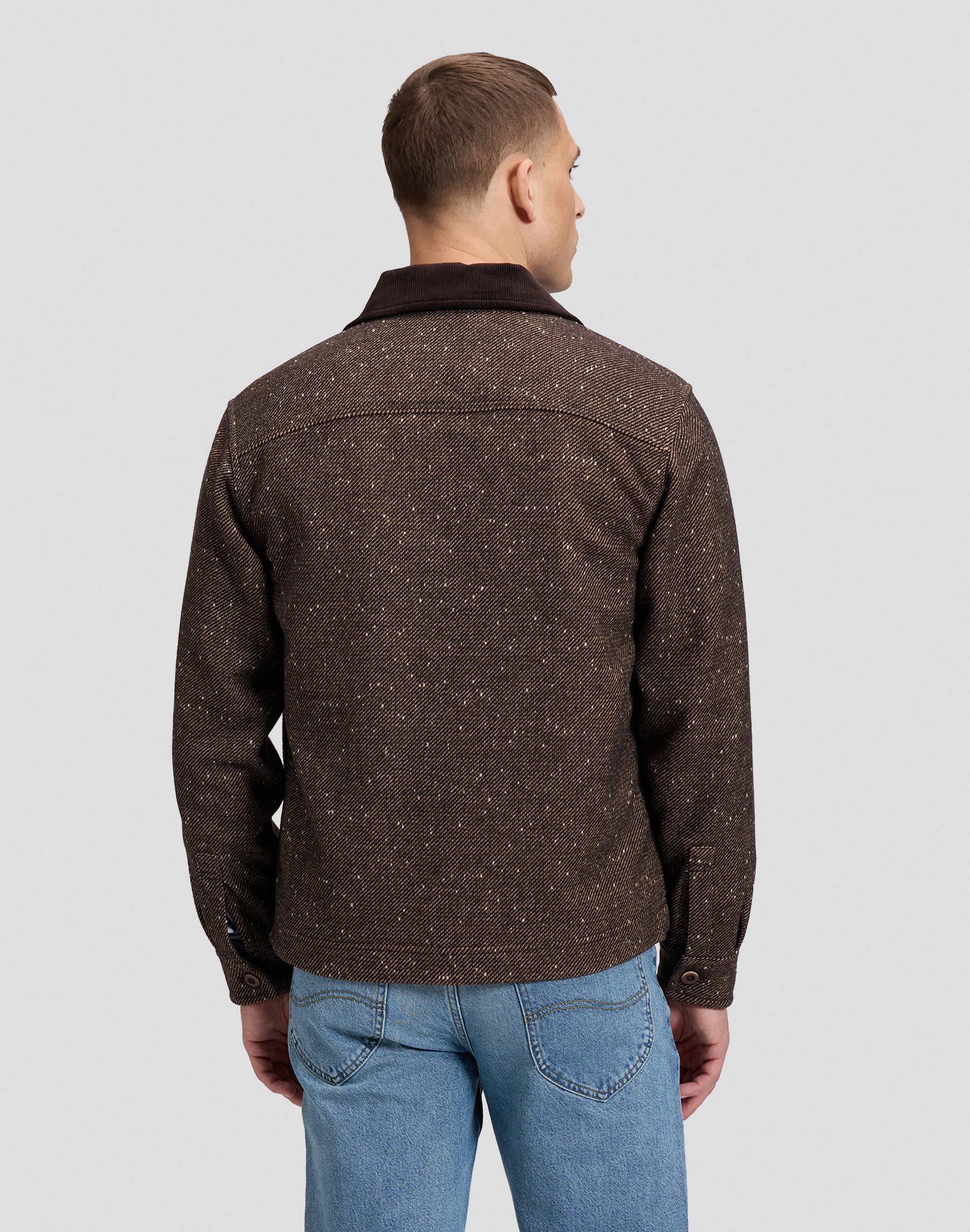 Overshirt Cord Collar Mix in Chocolate Torte Hemden Lee
