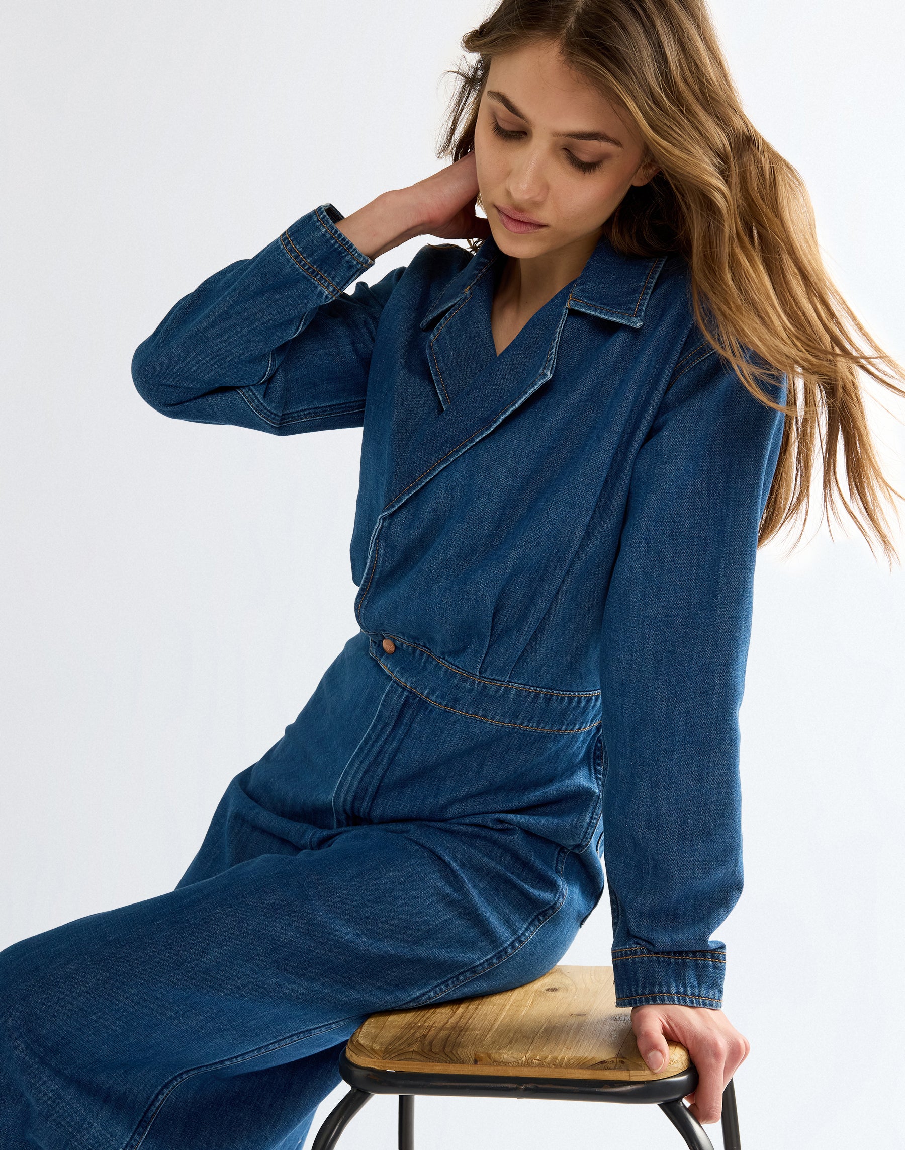 Overall Canyon Coverall in Denim Lagoon Overall Wrangler