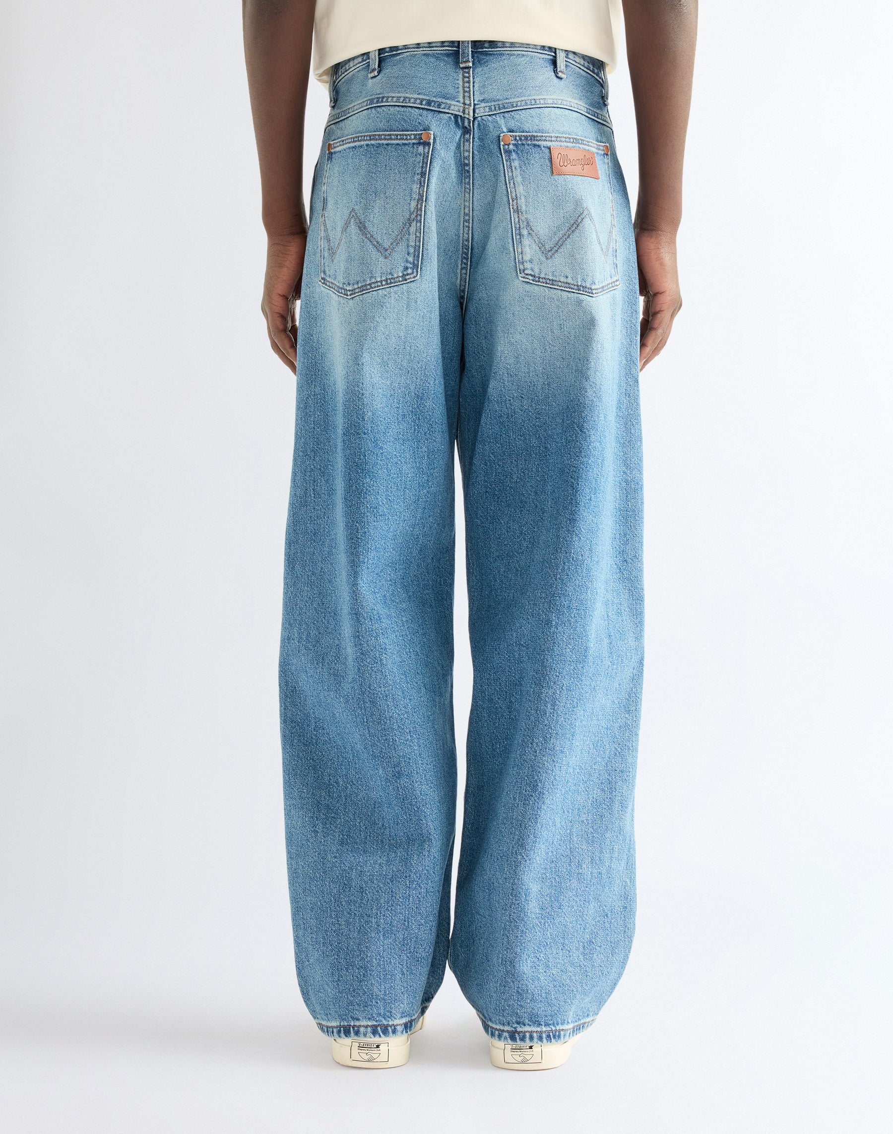 Jeans Baggy in Vintage Worn Jeans Wrangler