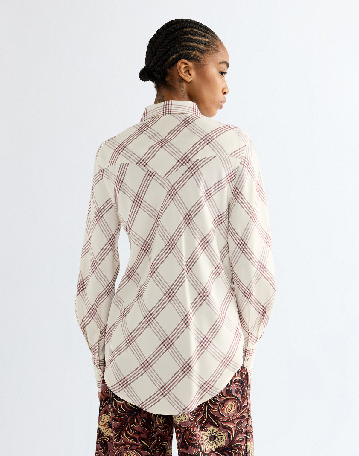 Langarmbluse Drama Collar in Bylthe Hemden Wrangler