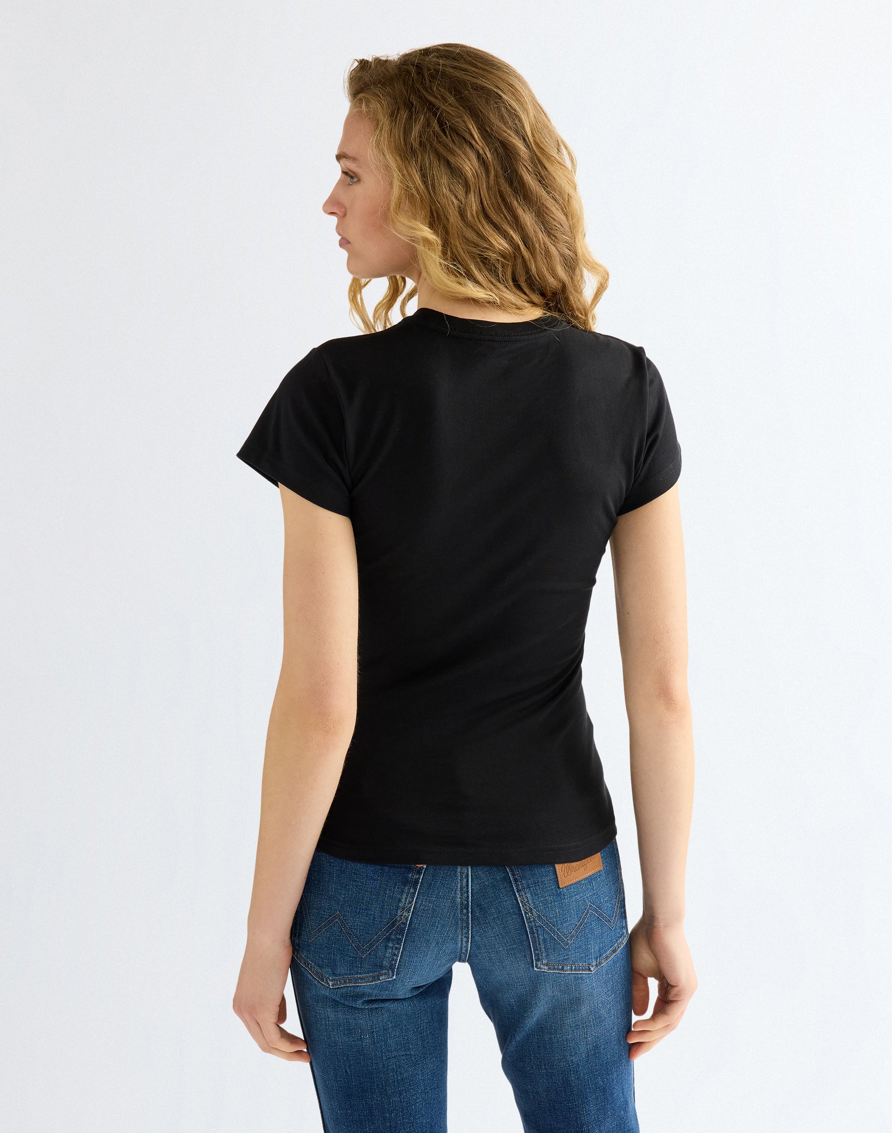 T-Shirt Shrunken Band in Black Beauty T-Shirts Wrangler