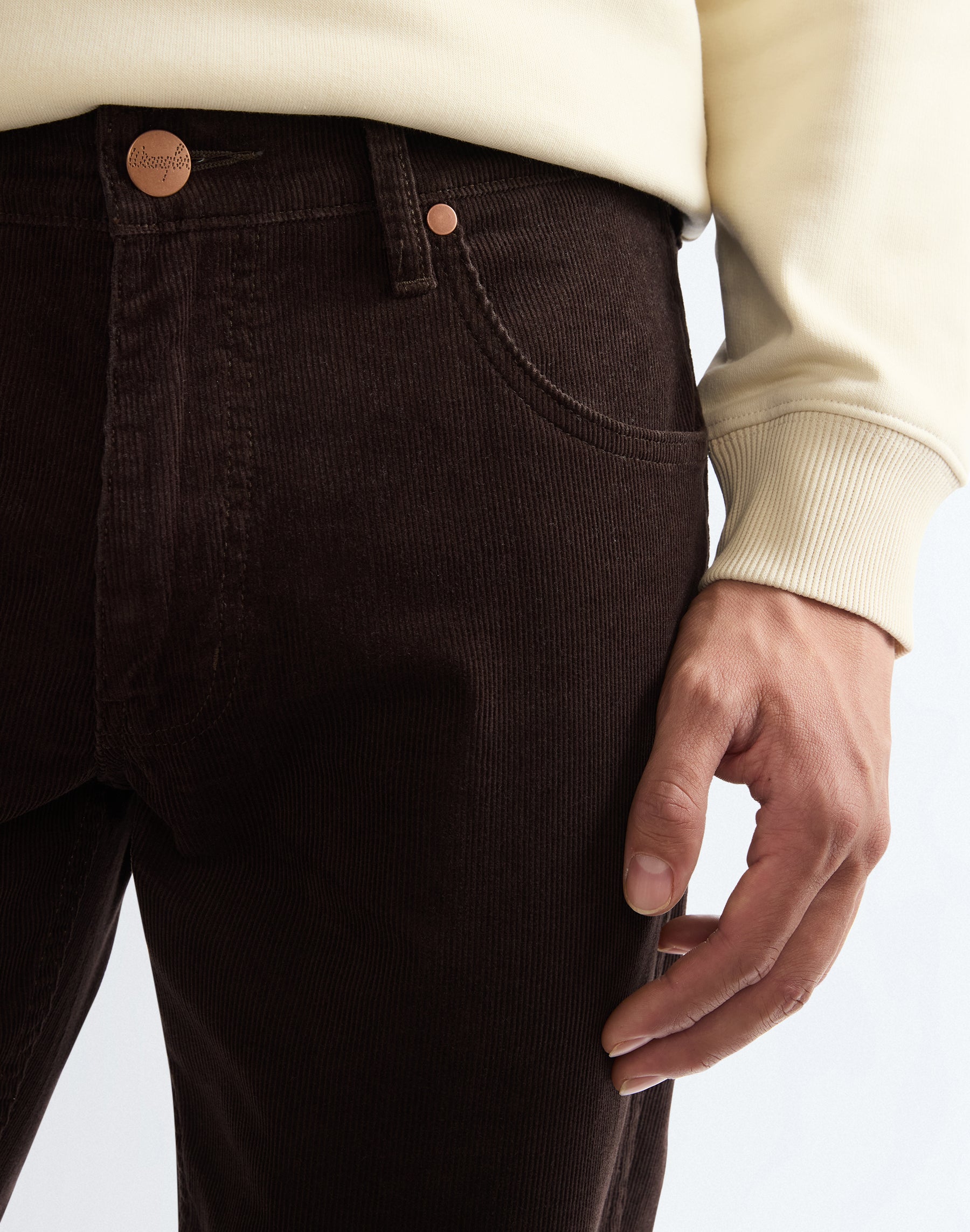 Cordhose Greensboro in Chocolate Torte Hosen Wrangler
