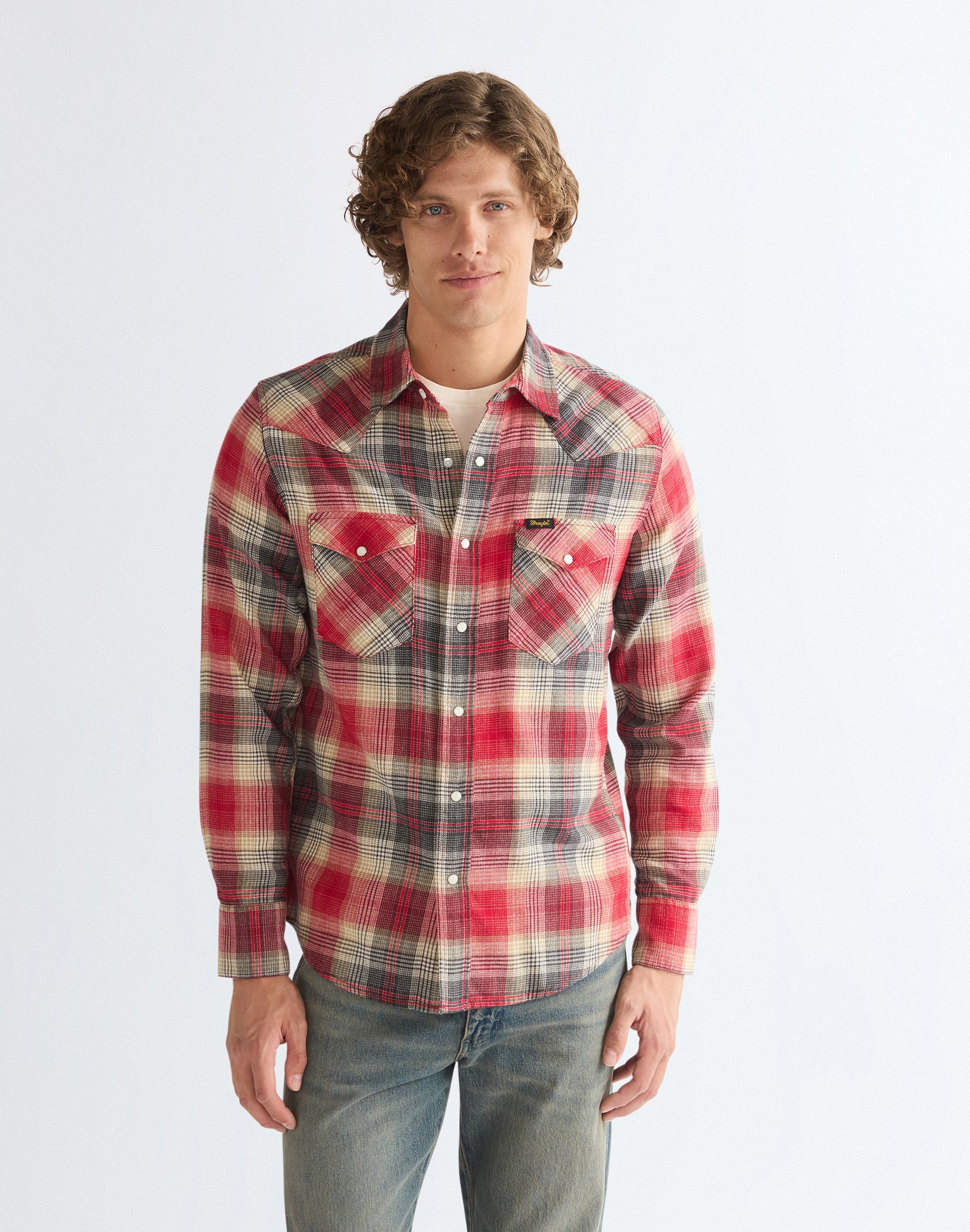 Langarmhemd Western in Chili Pepper Hemden Wrangler