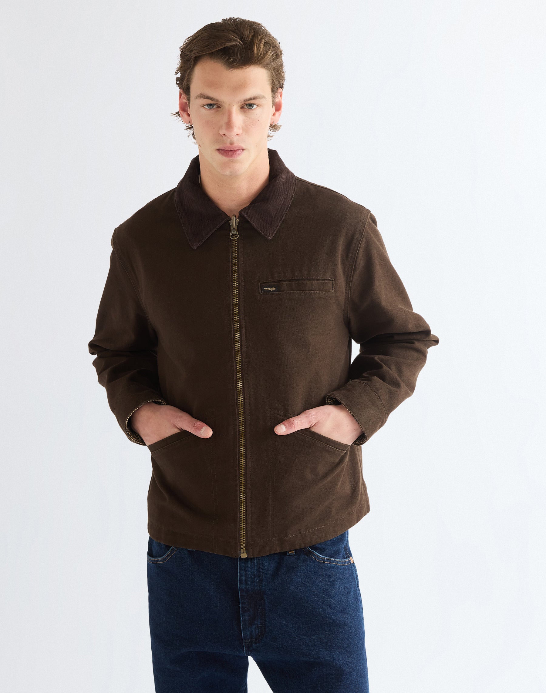 Jacke Utility in Chocolate Torte Jacken Wrangler