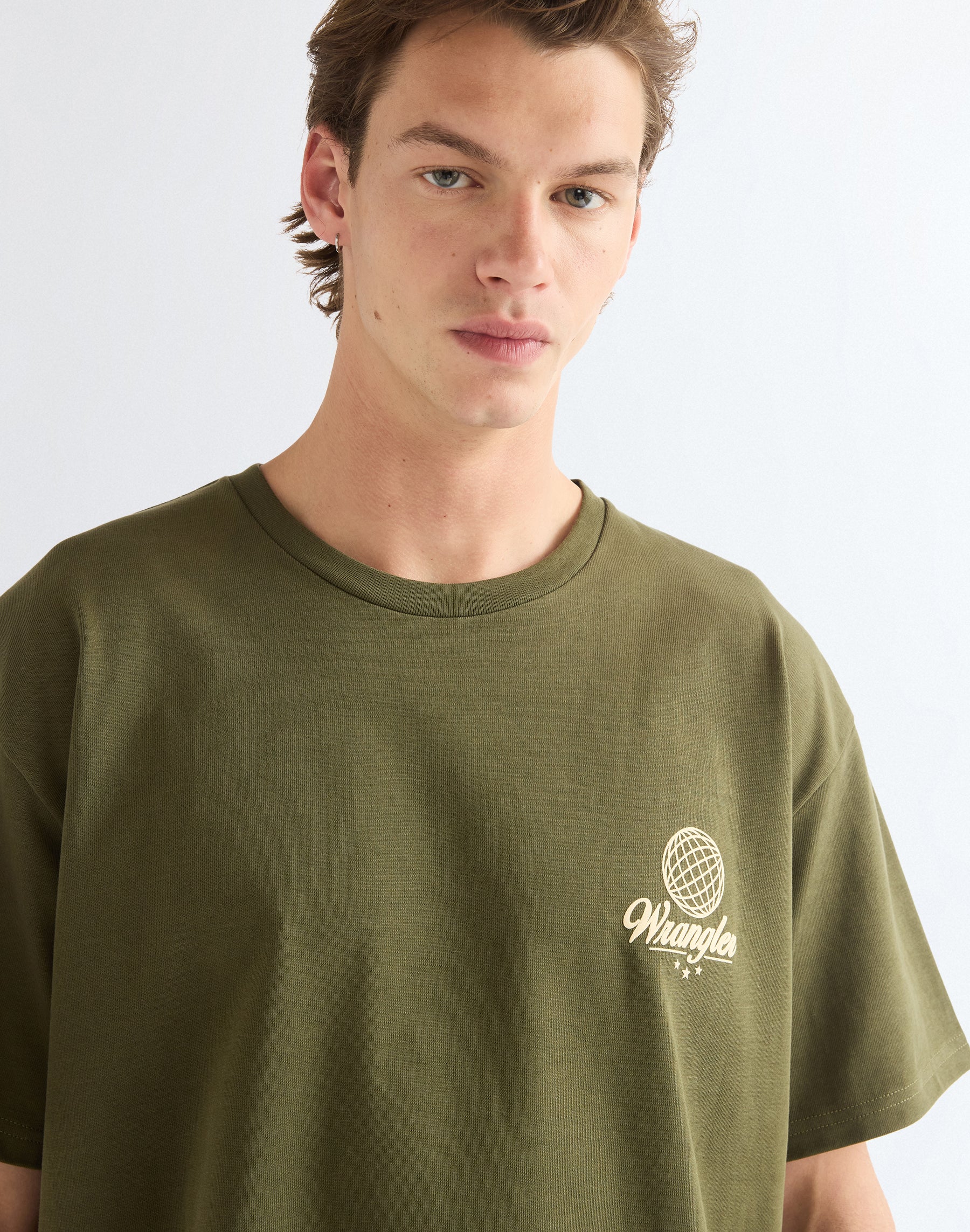 T-Shirt Vintage in Olive Night T-Shirts Wrangler