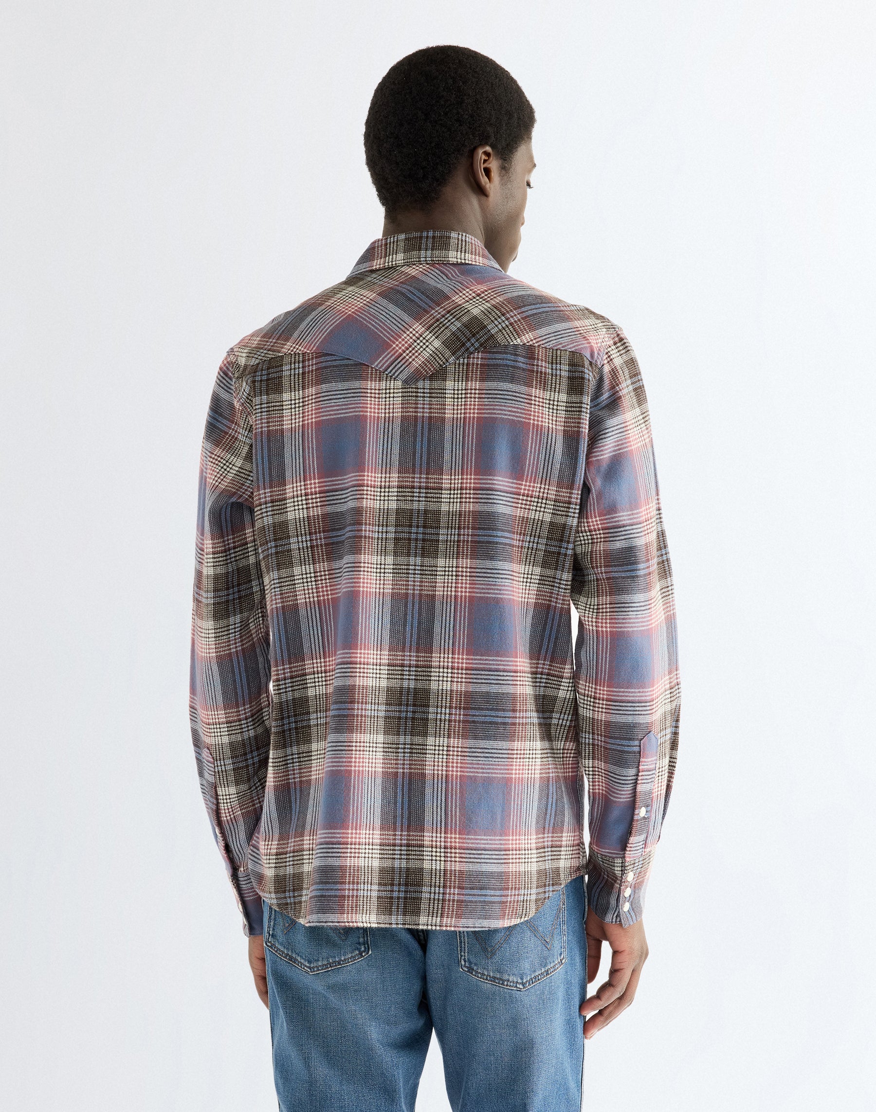 Langarmhemd Western in Soft Brown Hemden Wrangler