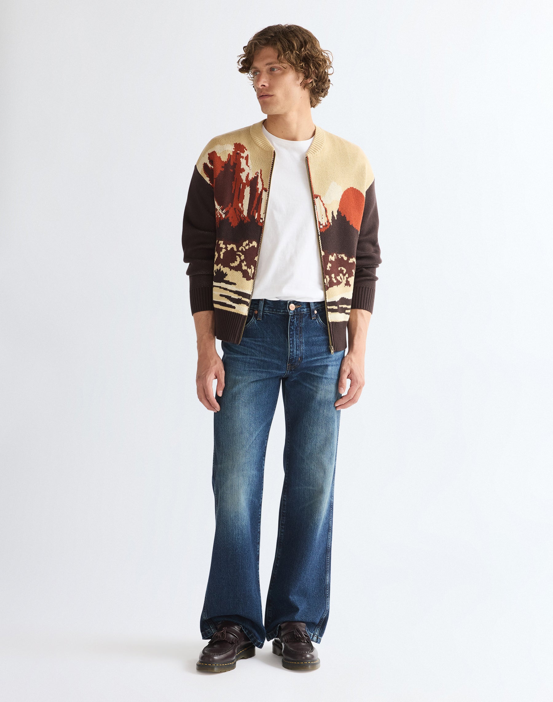 Strickjacke Full Zip in Desert Scenic Pullover Wrangler