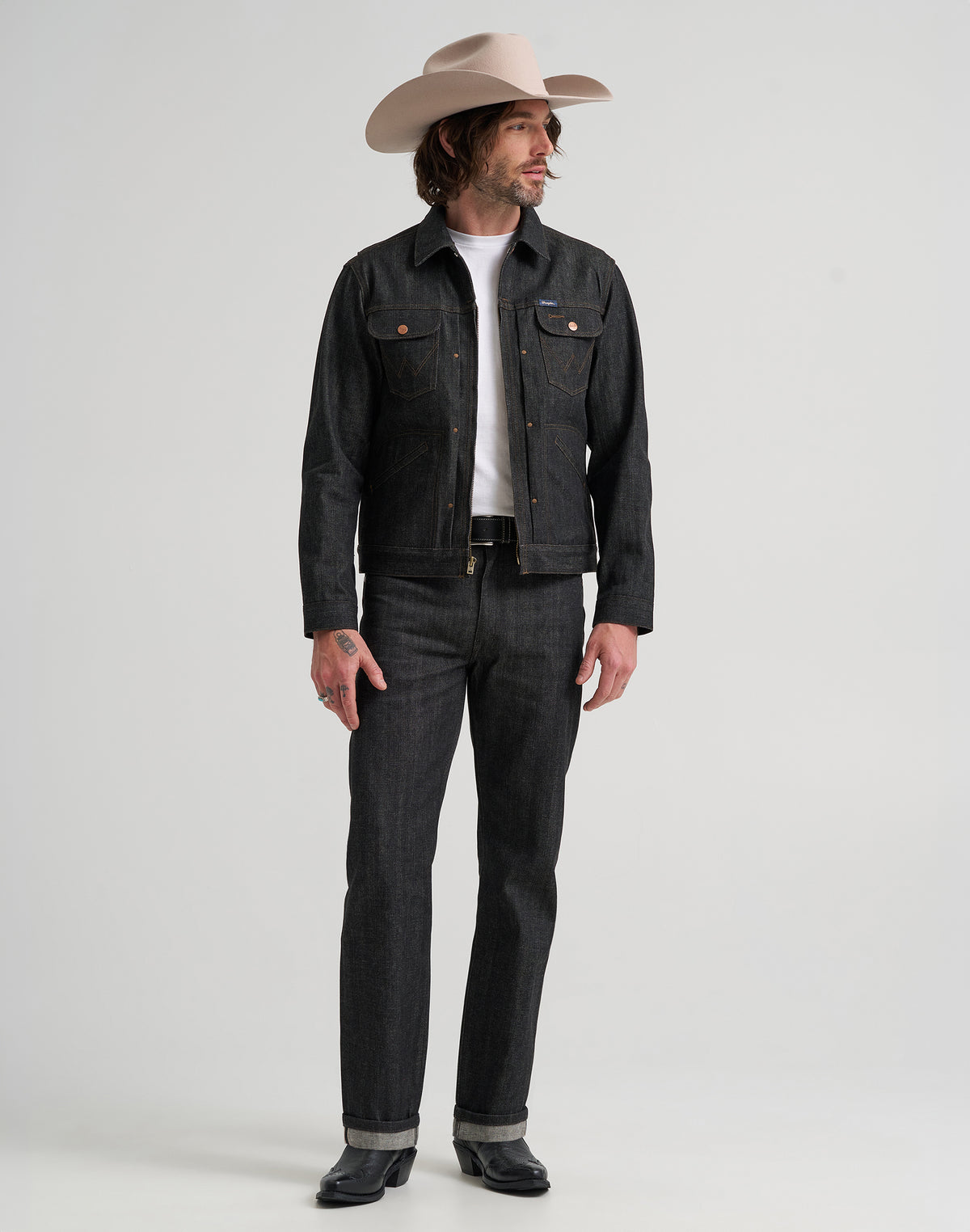 Jeansjacke 11MJZ in Black Raw Jacken Wrangler