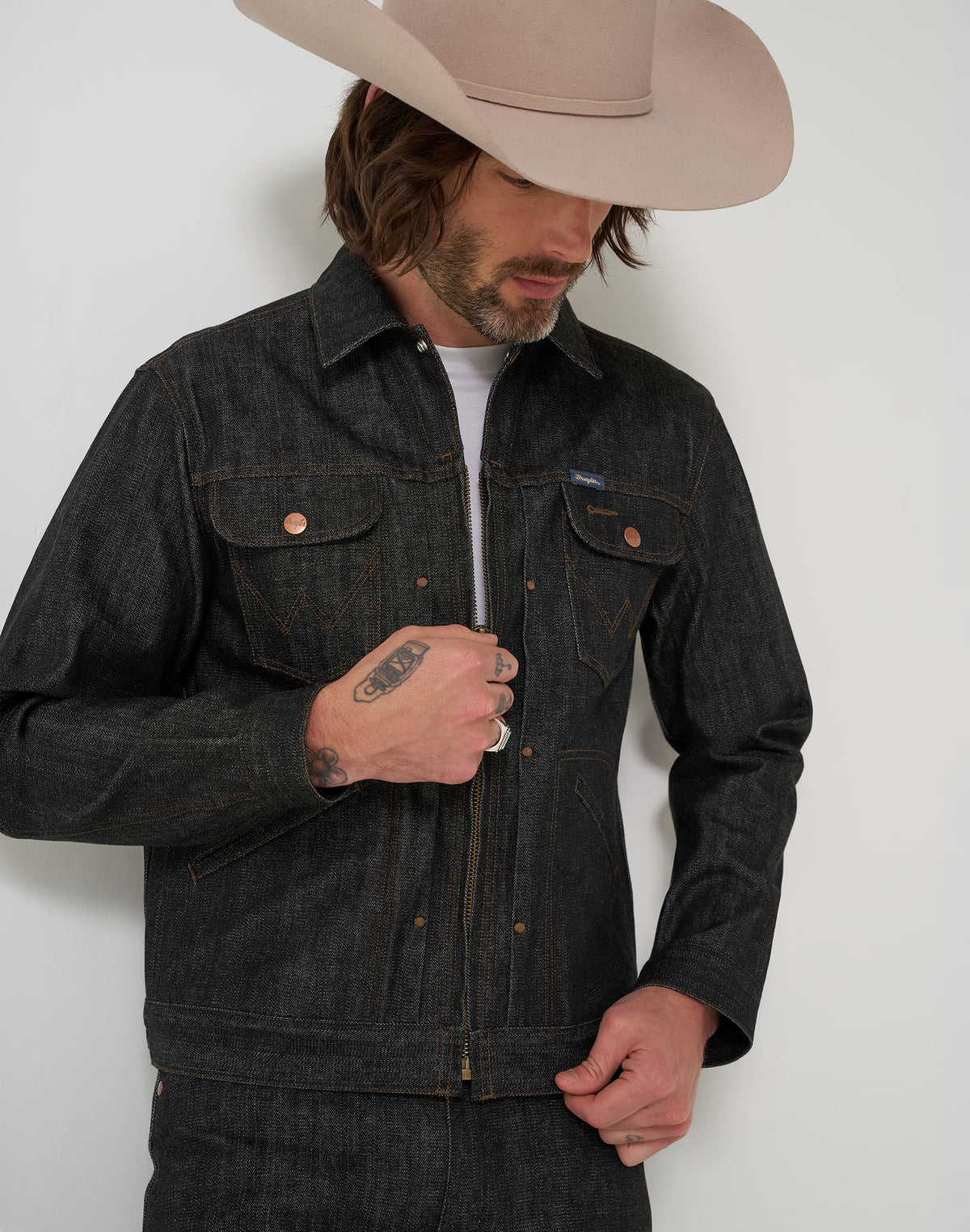 Jeansjacke 11MJZ in Black Raw Jacken Wrangler