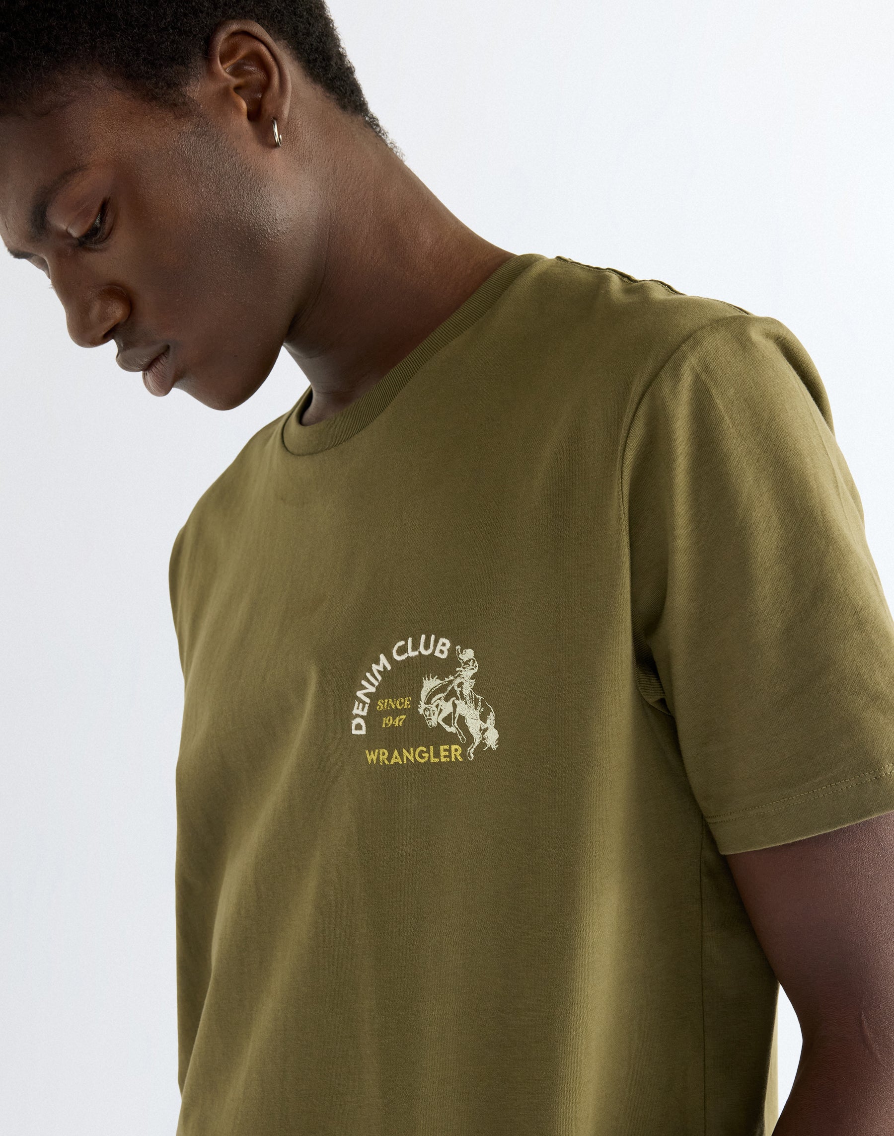 T-Shirt Small Graphic in Olive Night T-Shirts Wrangler