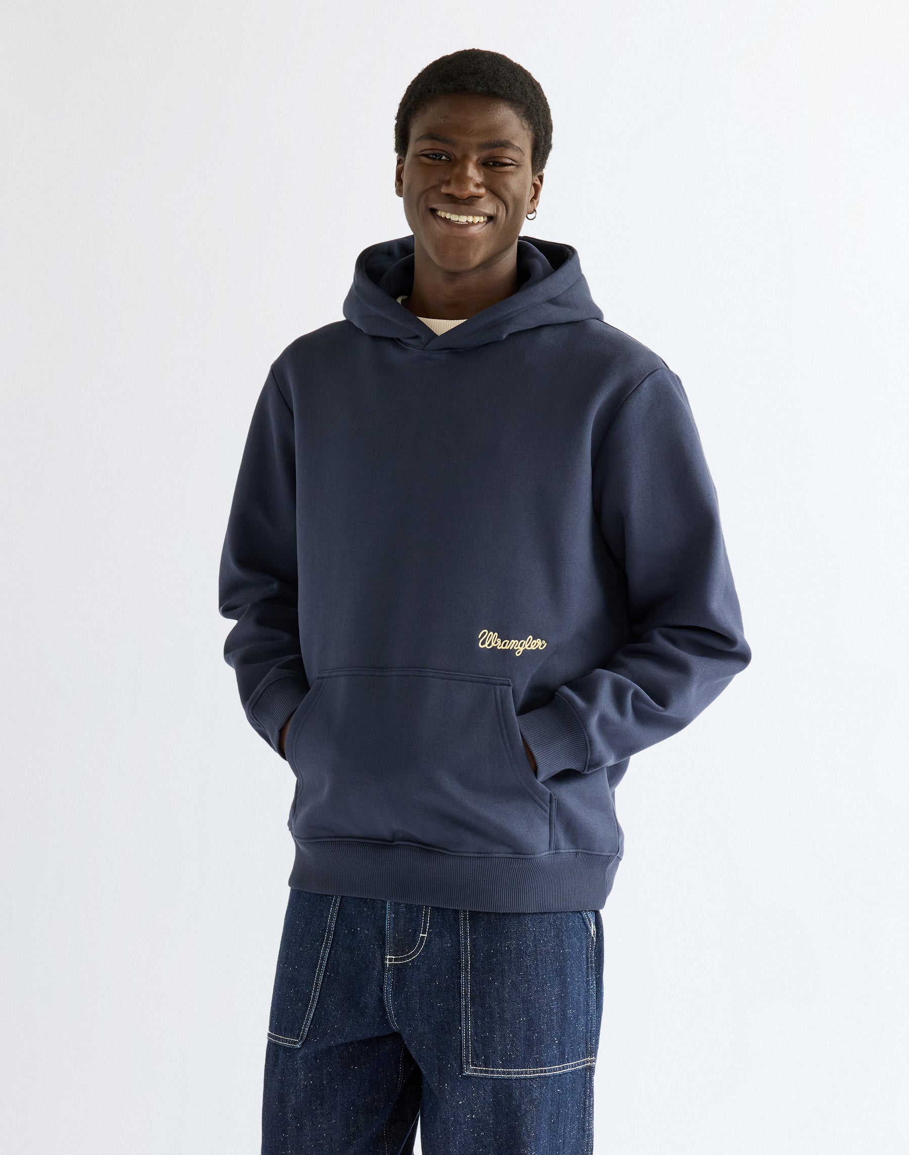 Kapuzenpullover Embroidery in Dark Sapphire Kapuzenpullover Wrangler