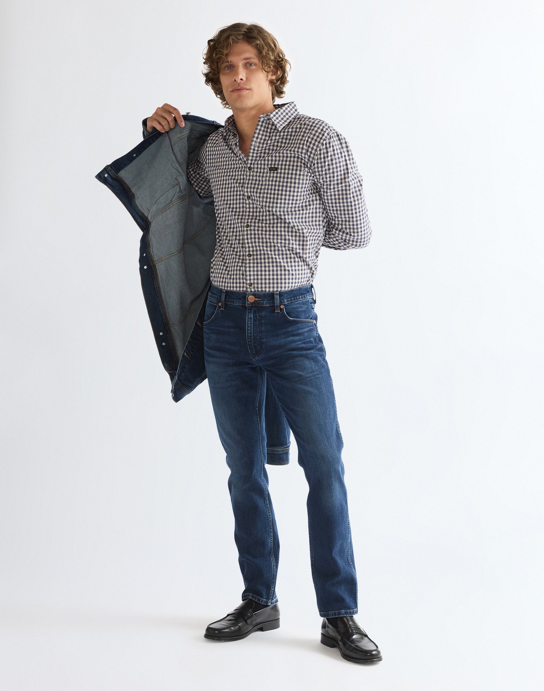 Langarmhemd 1 Pkt in Rose Brown Hemden Wrangler