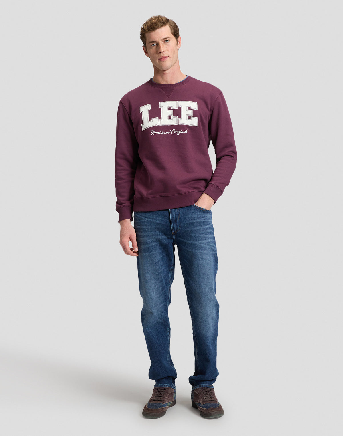 Sweatshirt Lee Original in Fig Sweatshirts Lee