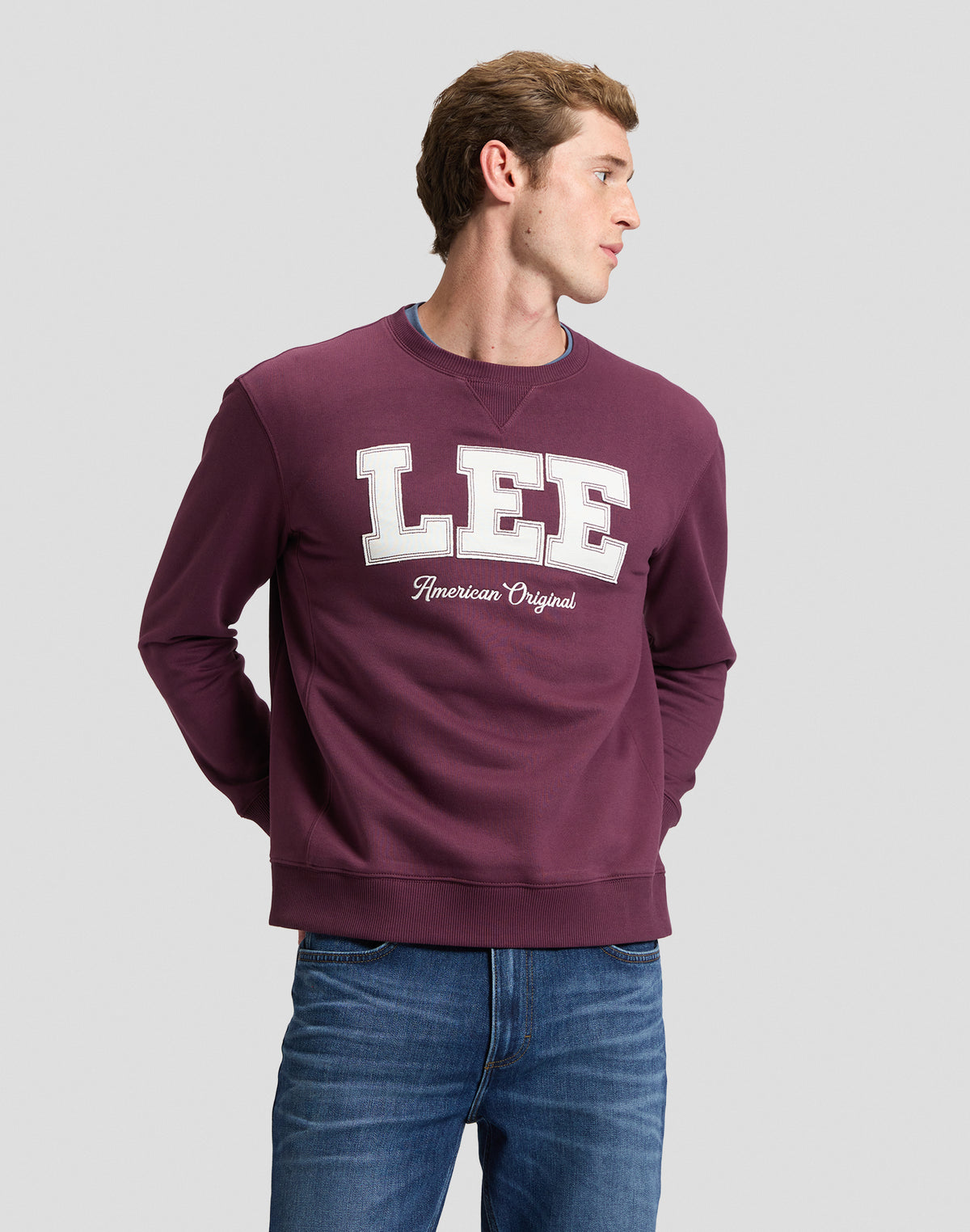 Sweatshirt Lee Original in Fig Sweatshirts Lee
