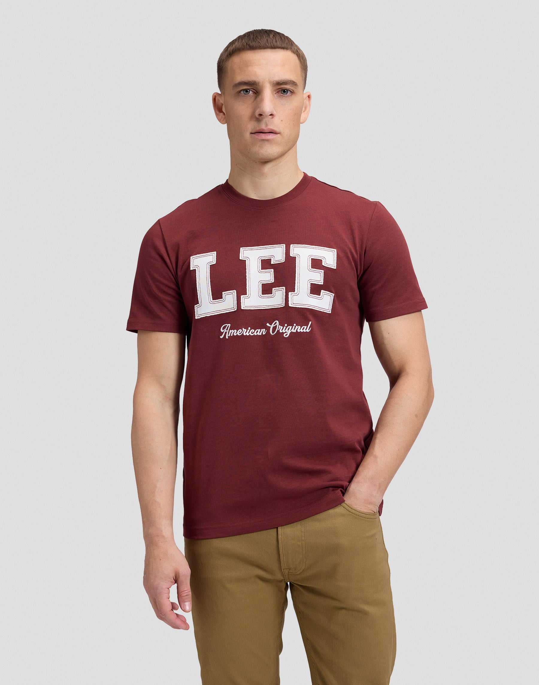 T-Shirt Lee Original in Port T-Shirts Lee