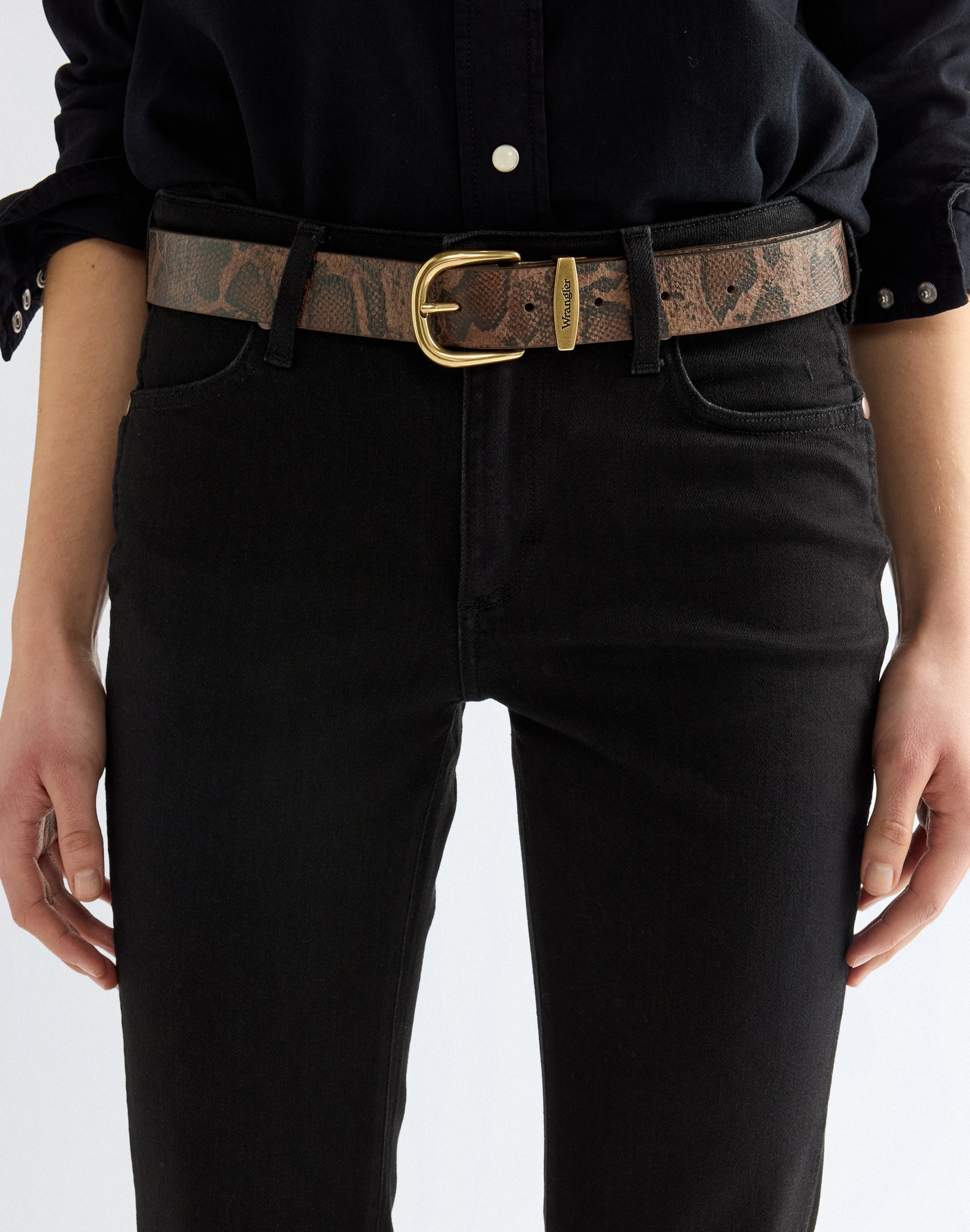 Gürtel Snake in Dark Brown Gürtel Wrangler