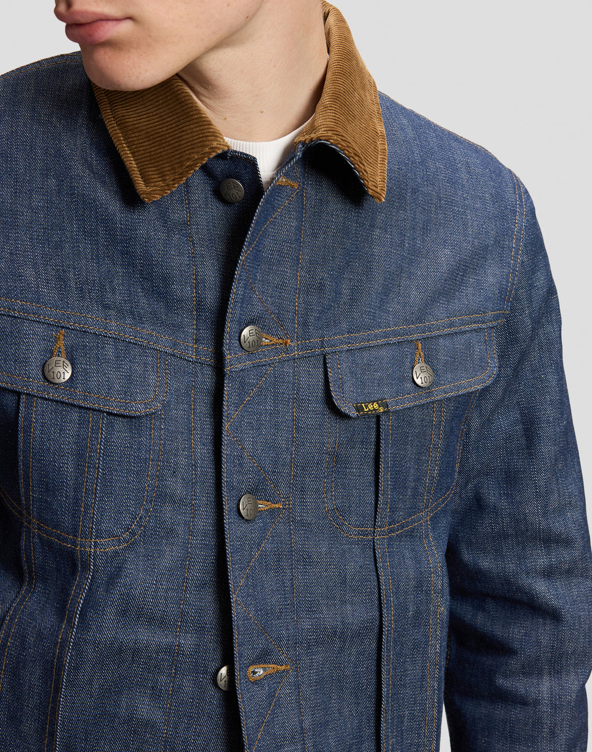 Jeansjacke 101 Storm Rider in Red Casted Lht Jacken Lee