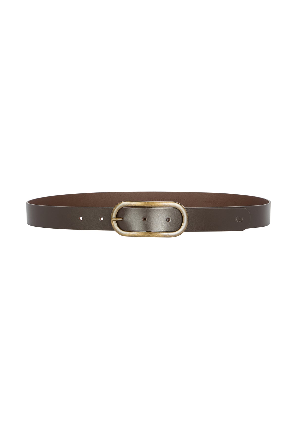 Gürtel Oval Buckle in Dark Brown Gürtel Lee
