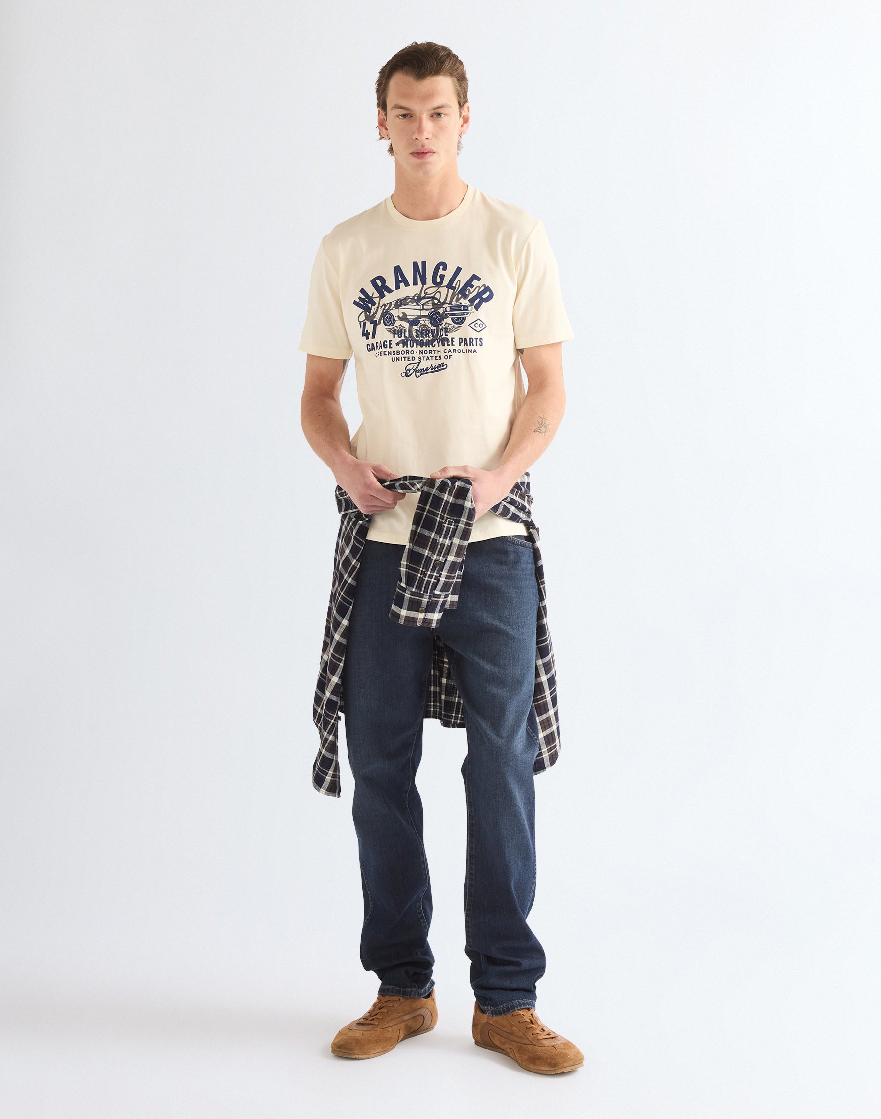 T-Shirt Americana in Antique White T-Shirts Wrangler