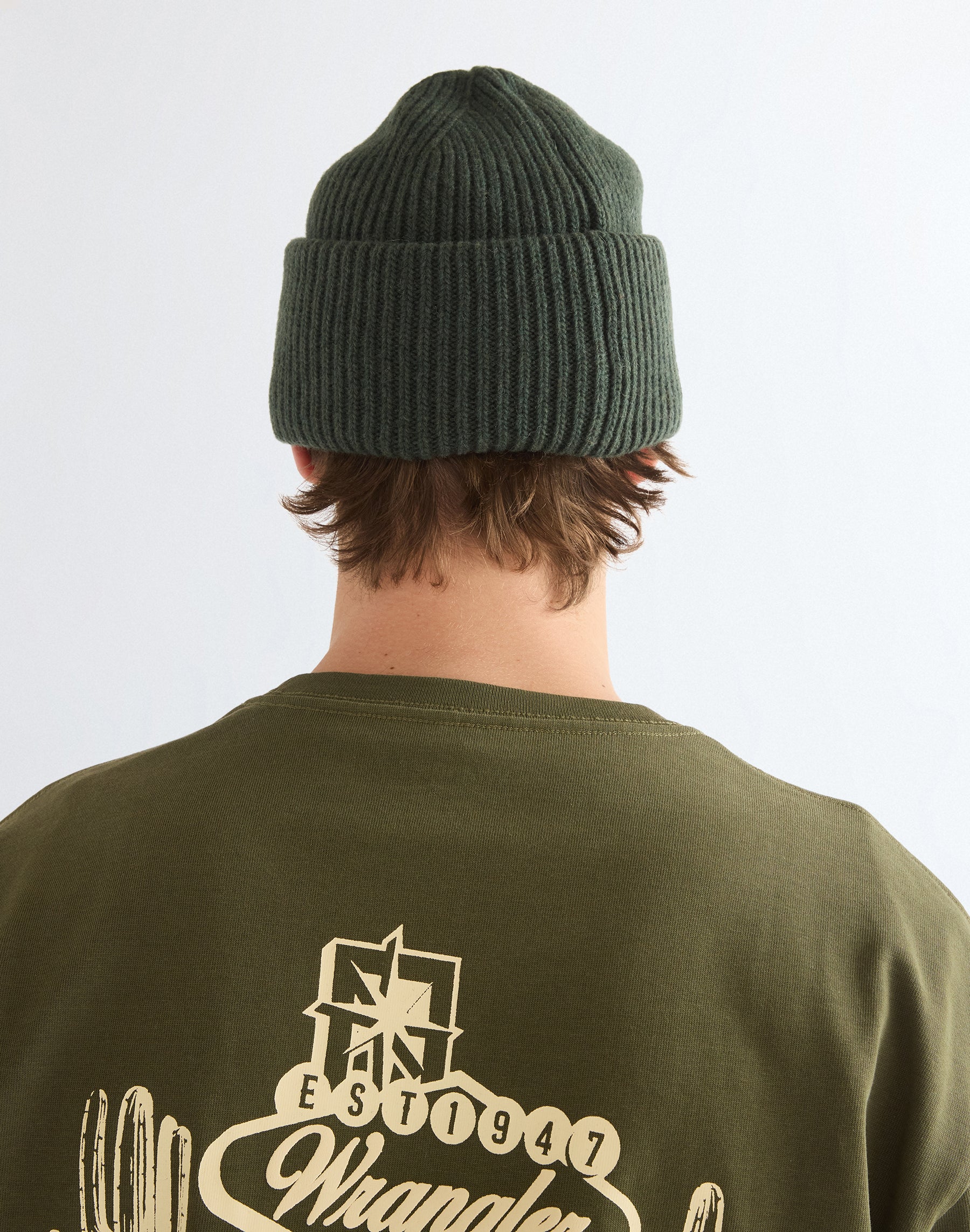 Mütze Ribbed Wool in Green Mützen Wrangler