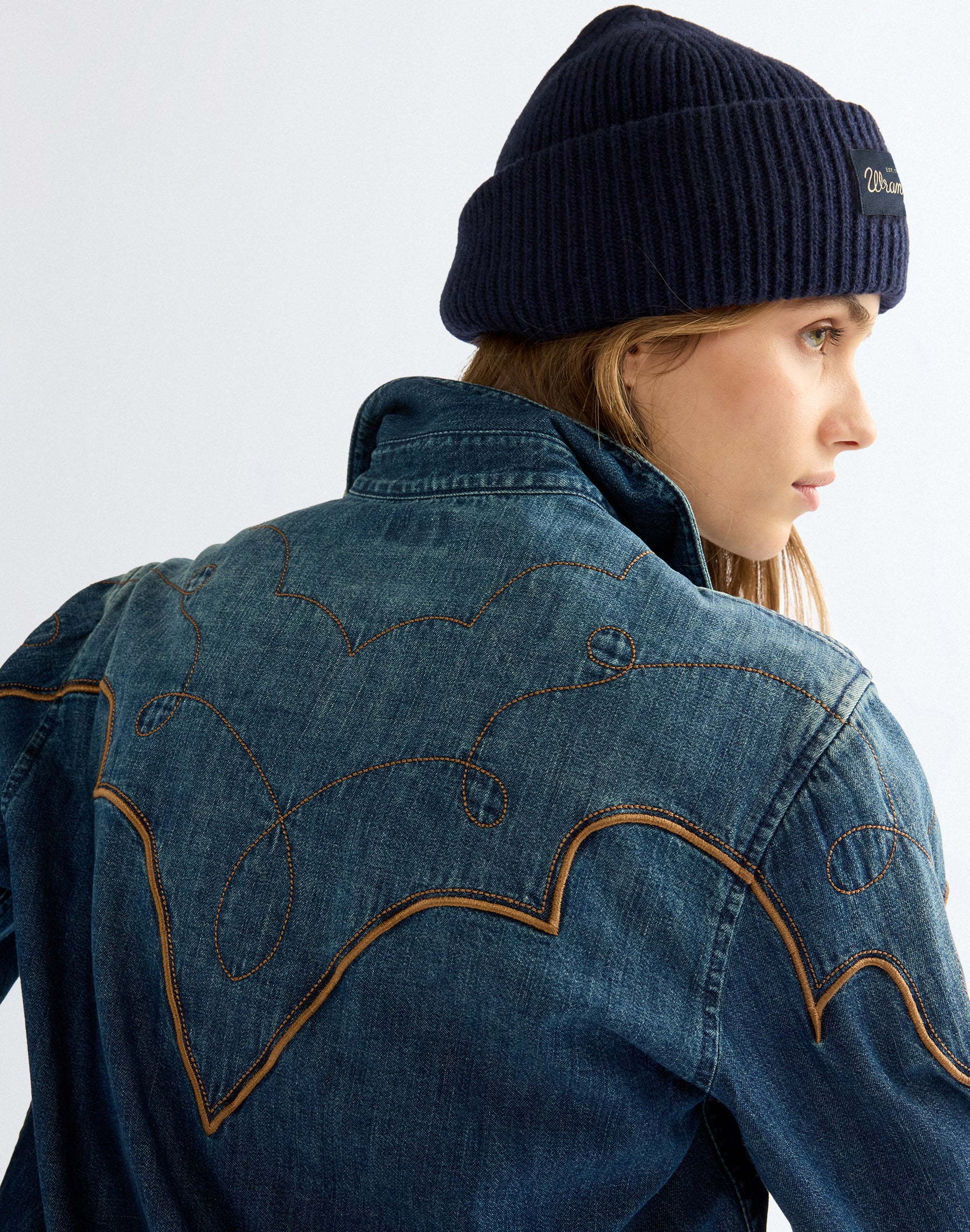 Mütze Ribbed Wool in Navy Mützen Wrangler