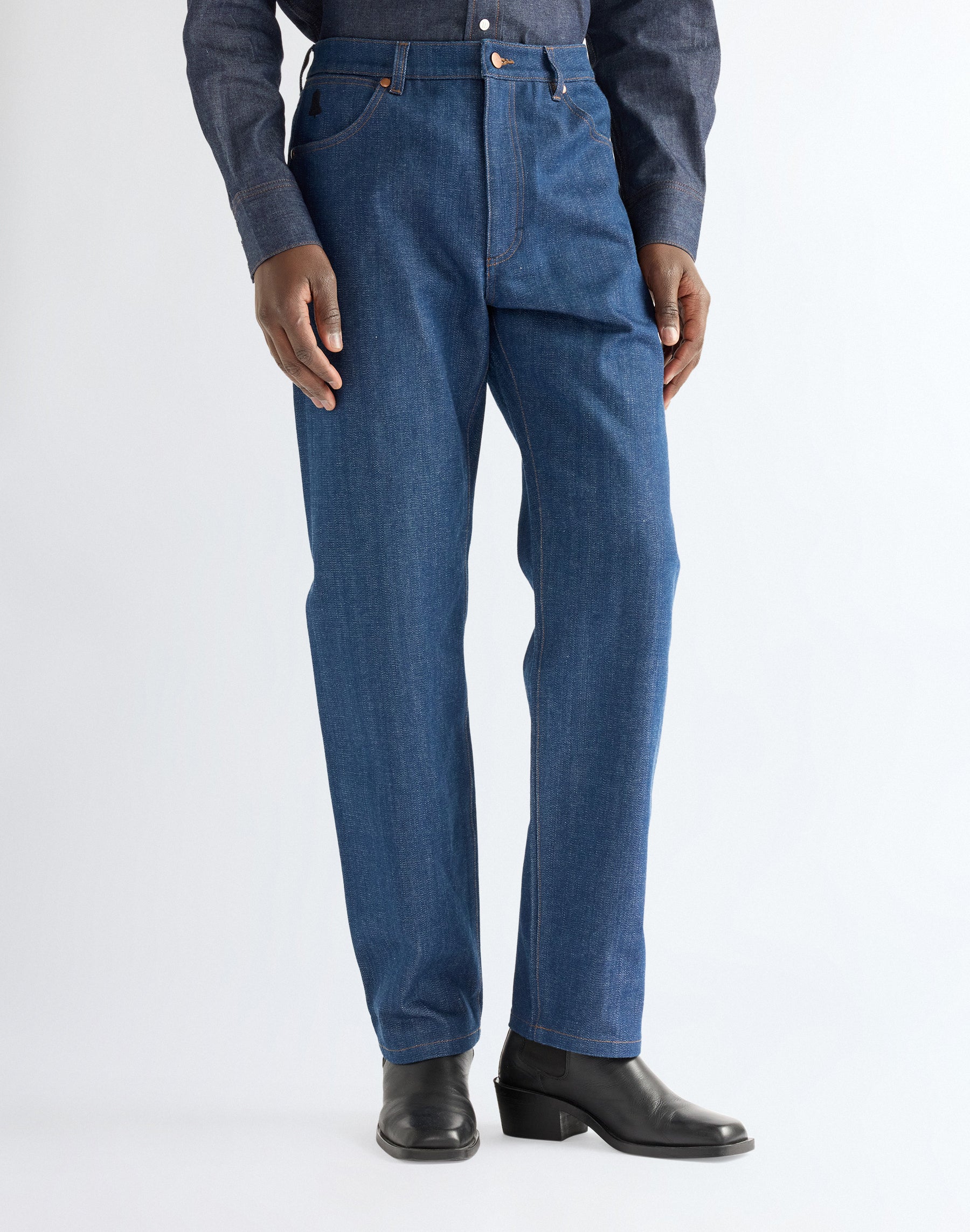Jeans 13Mwz in Indigo Raw Jeans Wrangler