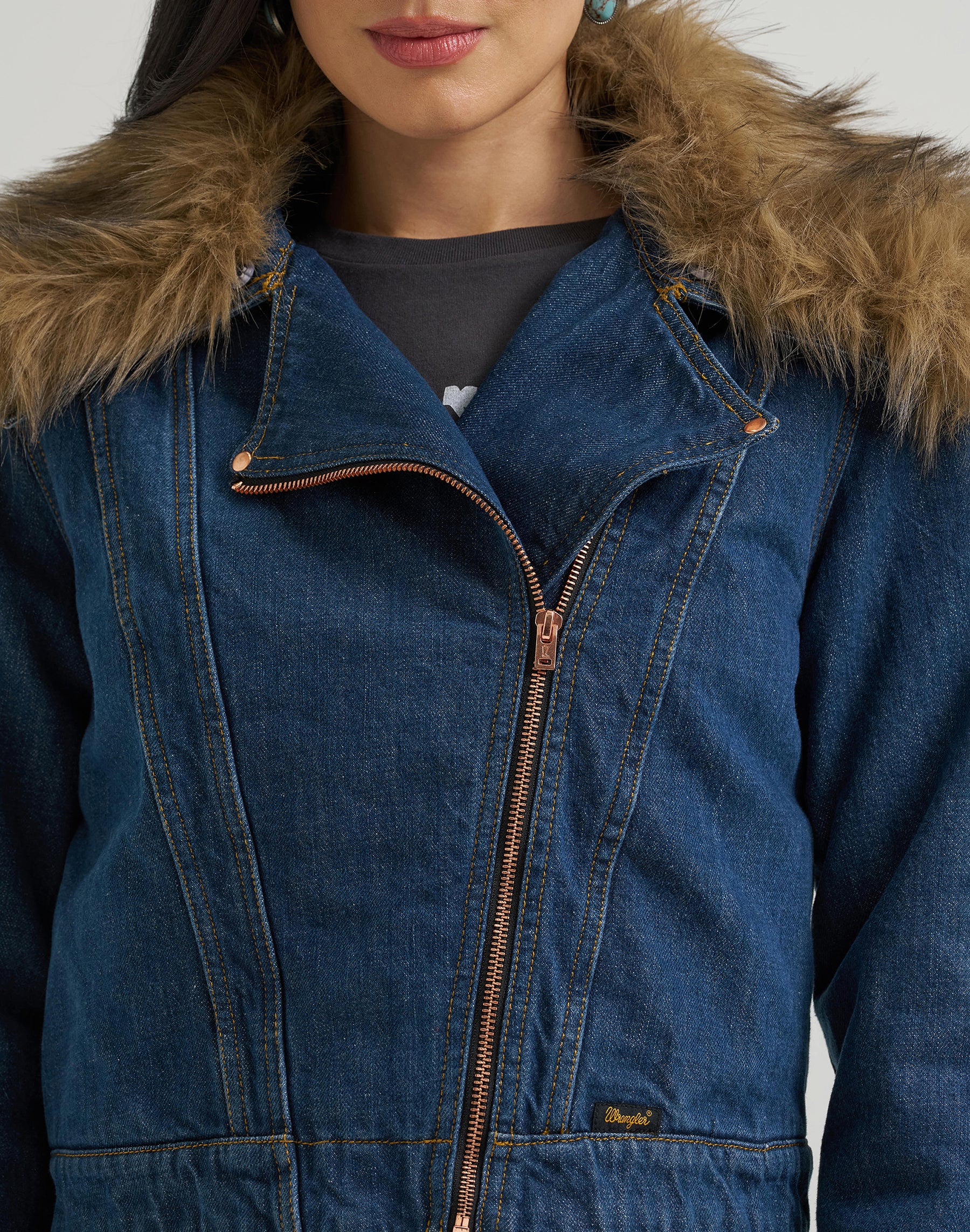 Jeansjacke Moto in Denim Jacken Wrangler