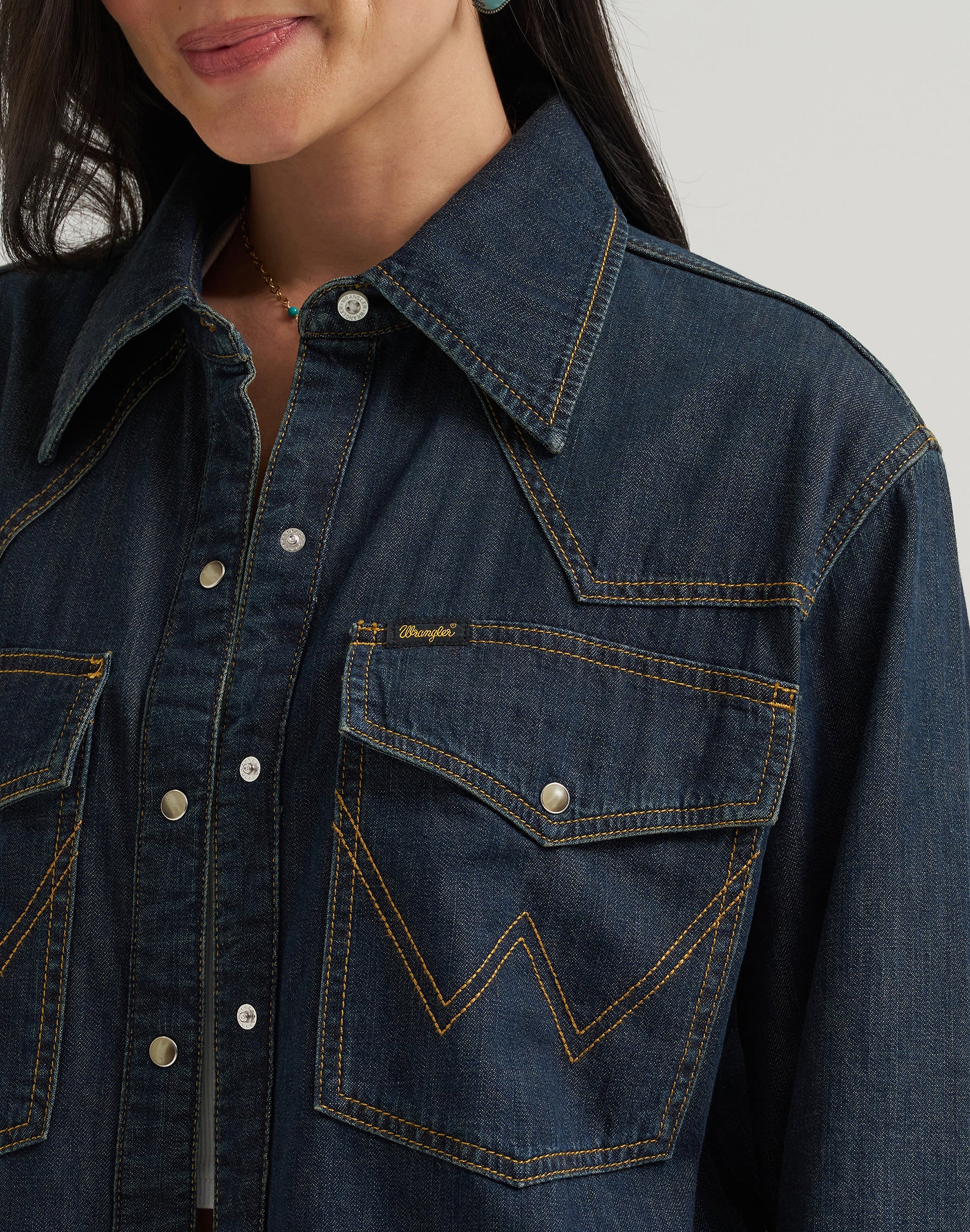 Jeanshemd Boyfriend in Sandrider Hemden Wrangler