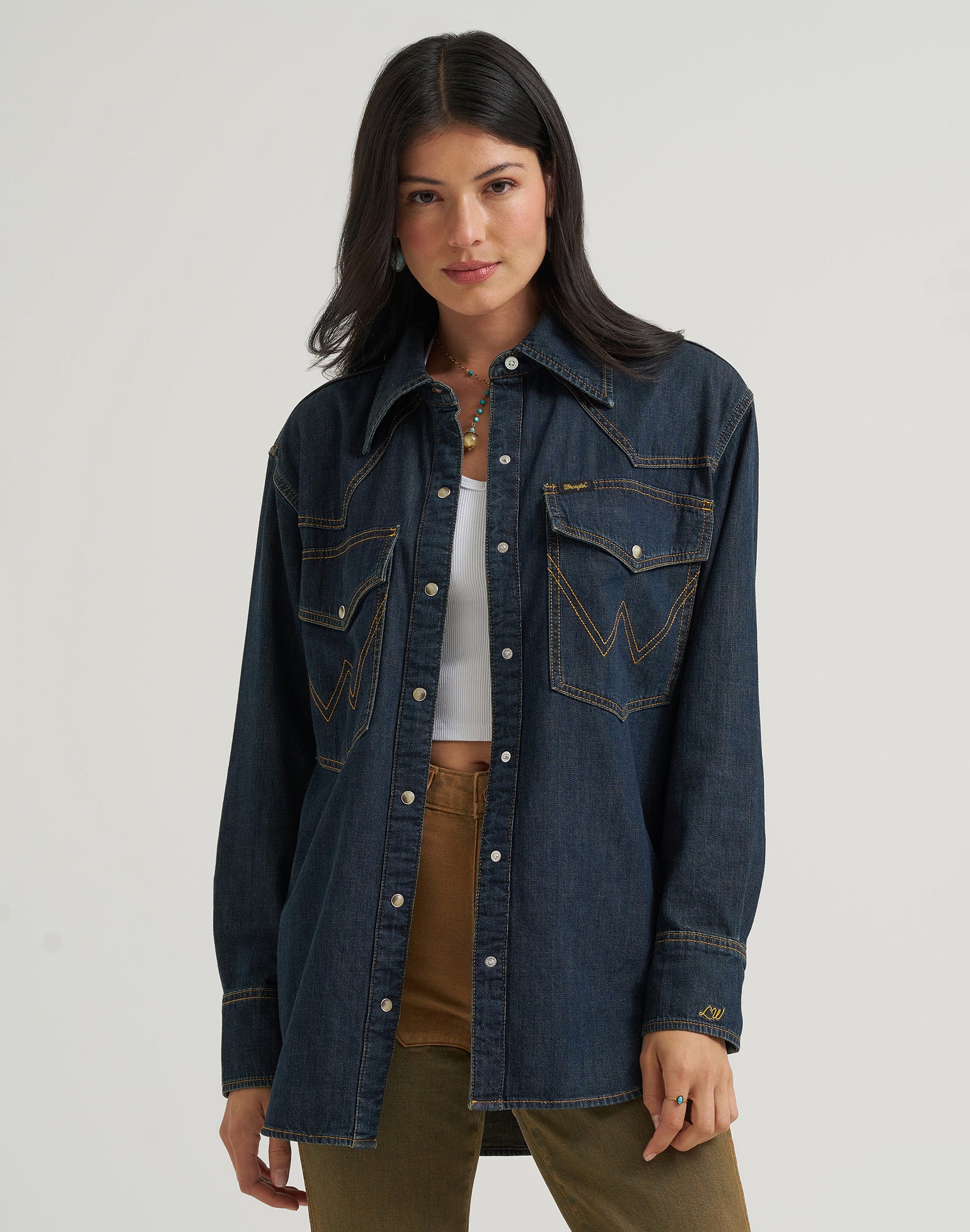 Jeanshemd Boyfriend in Sandrider Hemden Wrangler