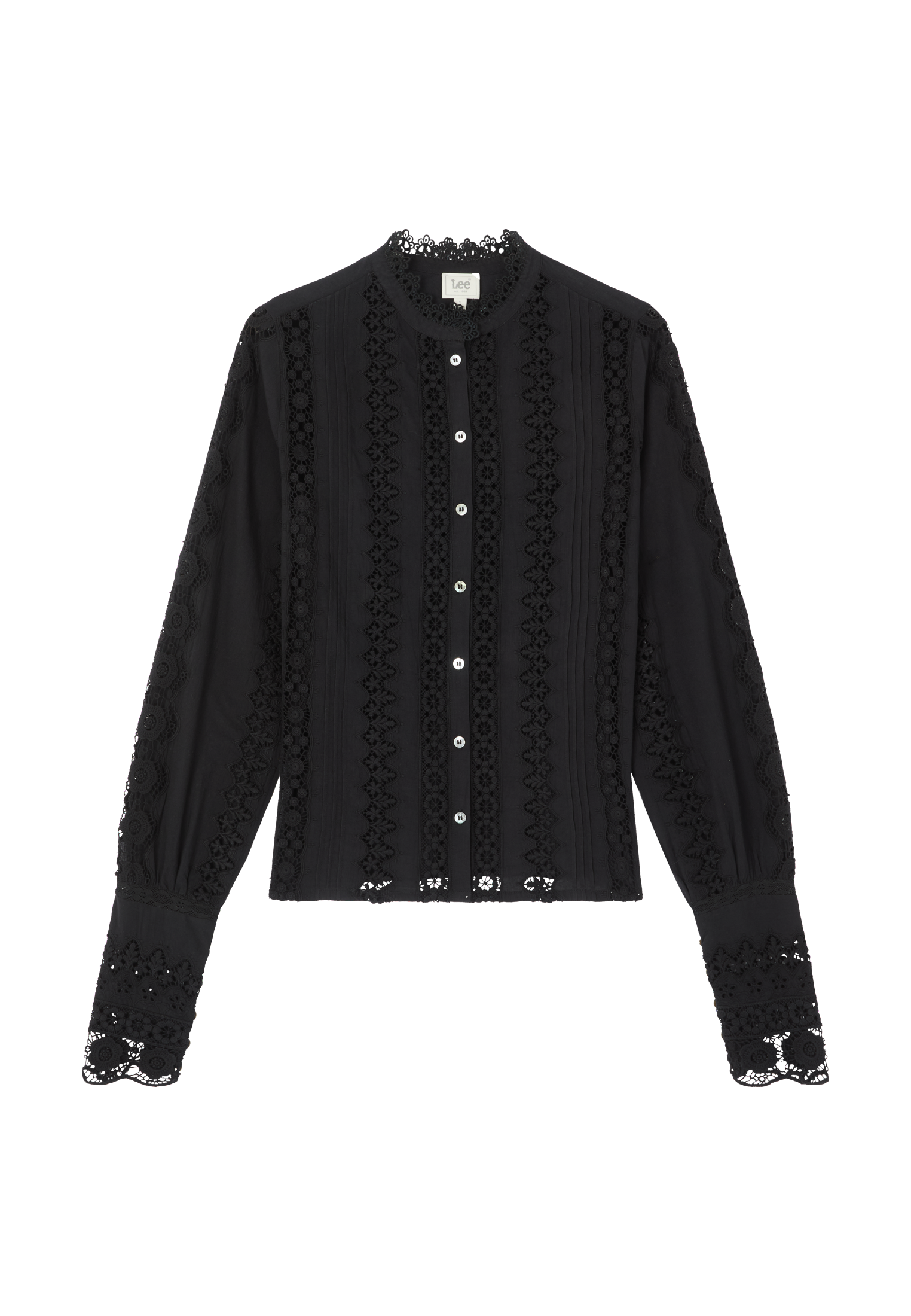 Bluse Bohemian in Black Hemden Lee