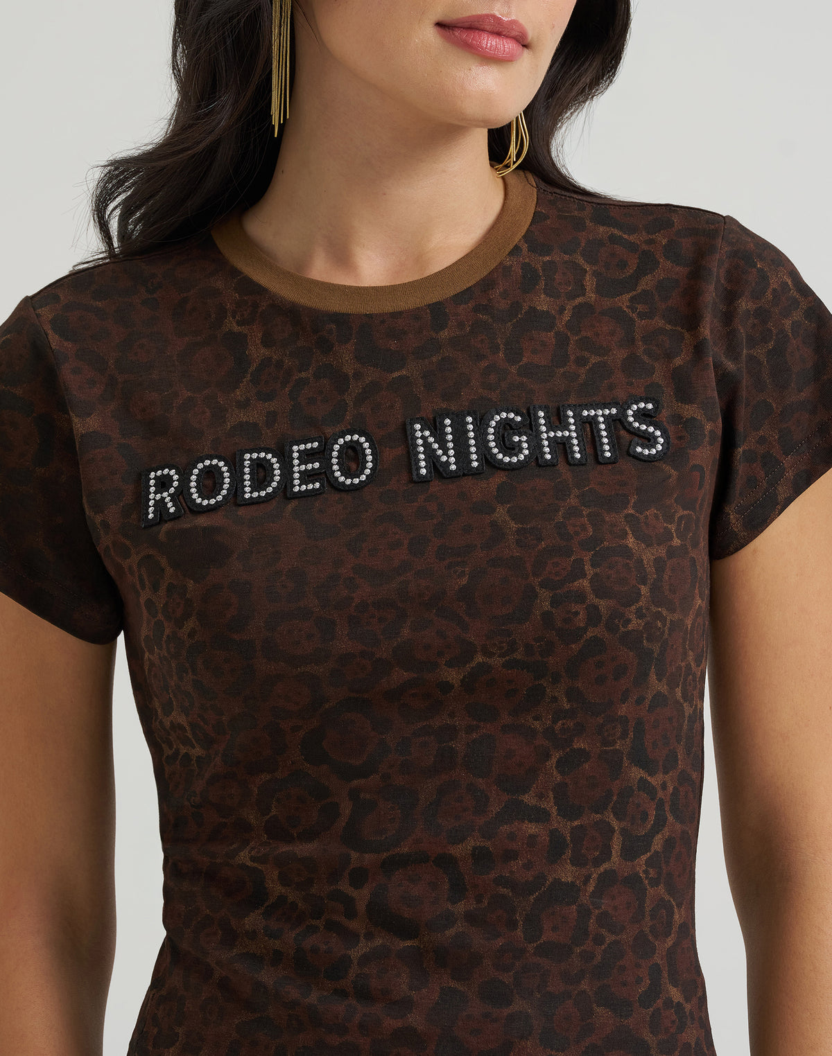T-Shirt Rodeo Nights in Leopard Print T-Shirts Wrangler
