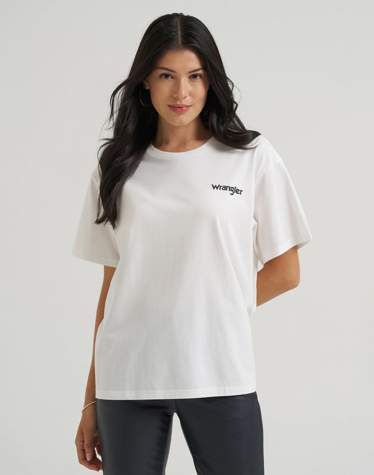 T-Shirt Click Your Boots in Winter White T-Shirts Wrangler